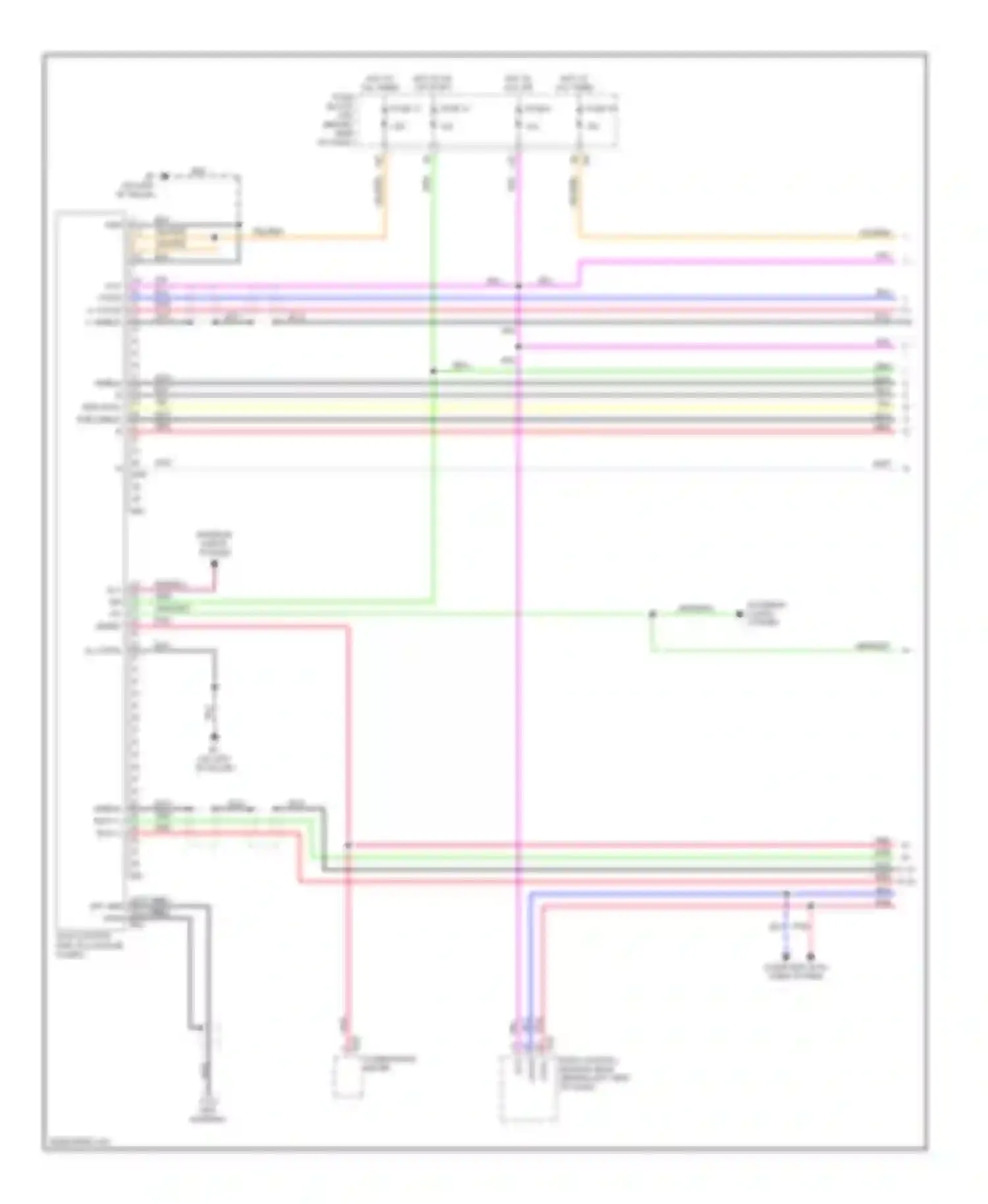 Altima Nissan L31 facelift (2004-2006): Navigation circuit (1 of 2)