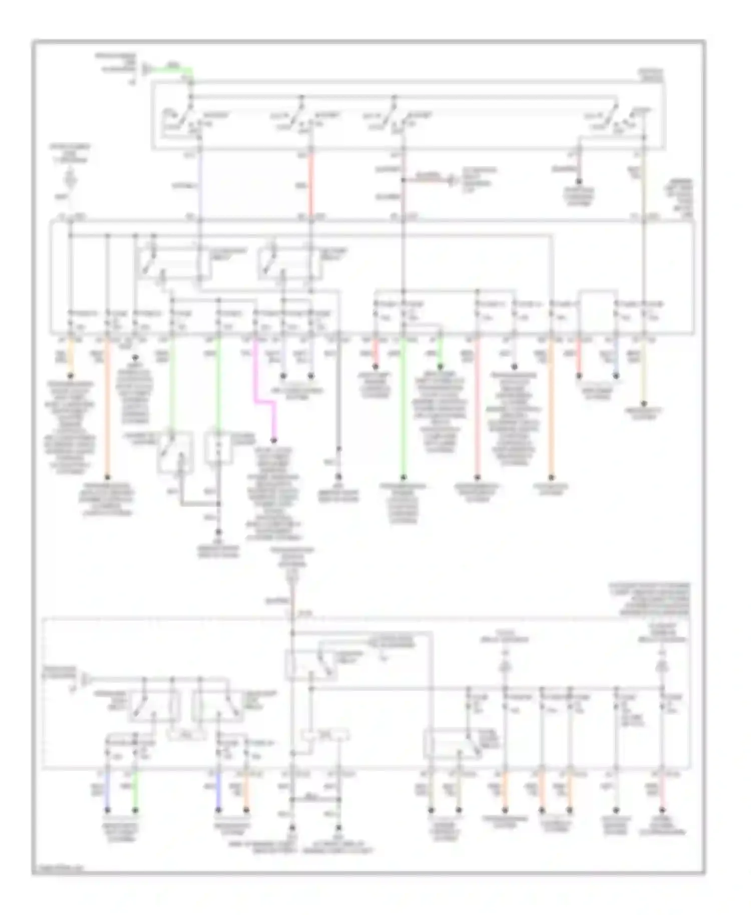 Altima Nissan L31 facelift (2004-2006): Power distribution circuit (2 of 2)