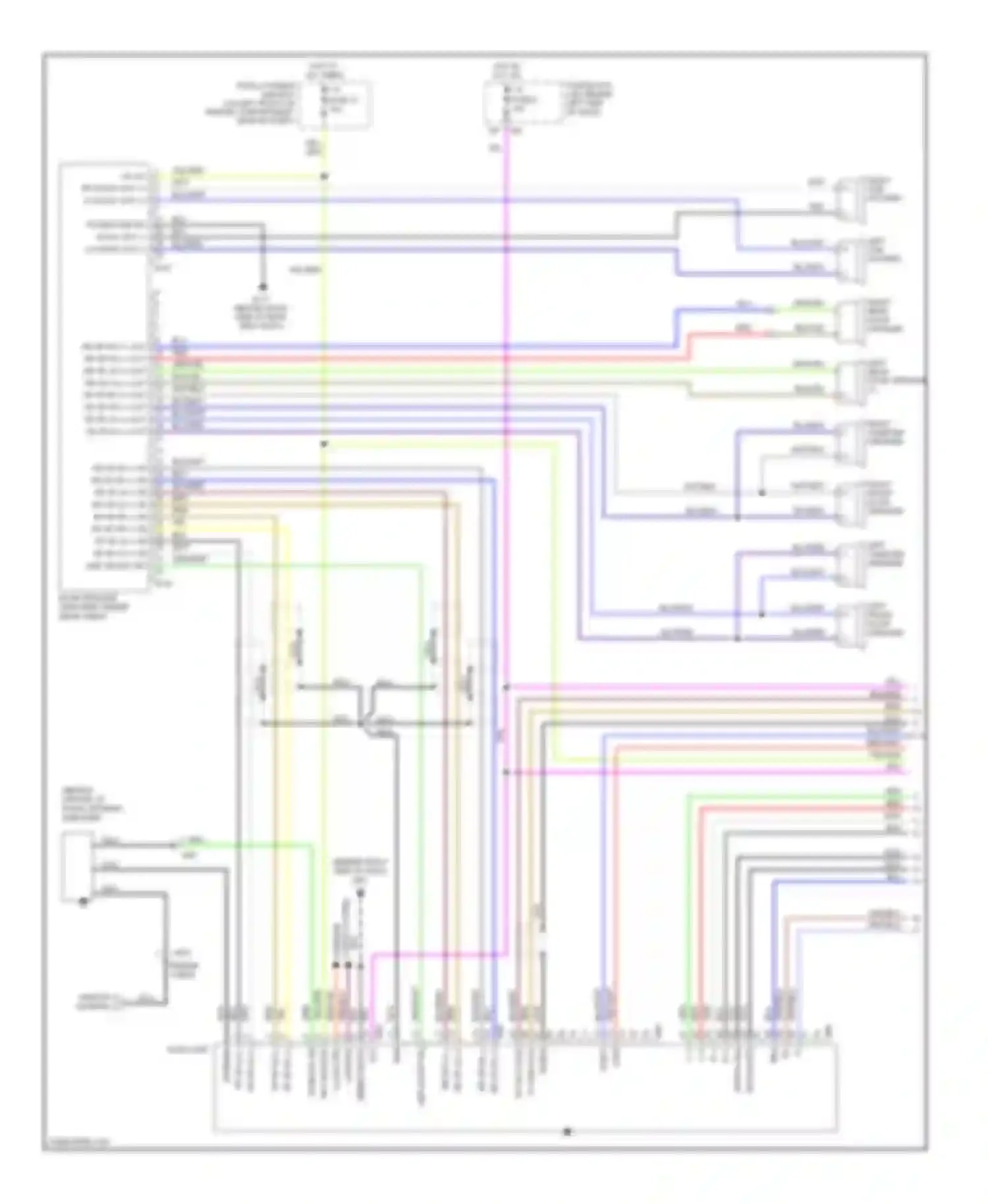 Altima Nissan L31 facelift (2004-2006): Bose radio circuit, bose with navigation (1 of 2)