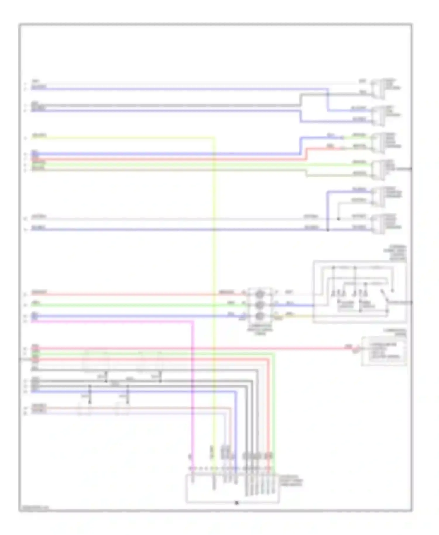 Altima Nissan L31 facelift (2004-2006): Bose radio circuit, bose without navigation (2 of 2)