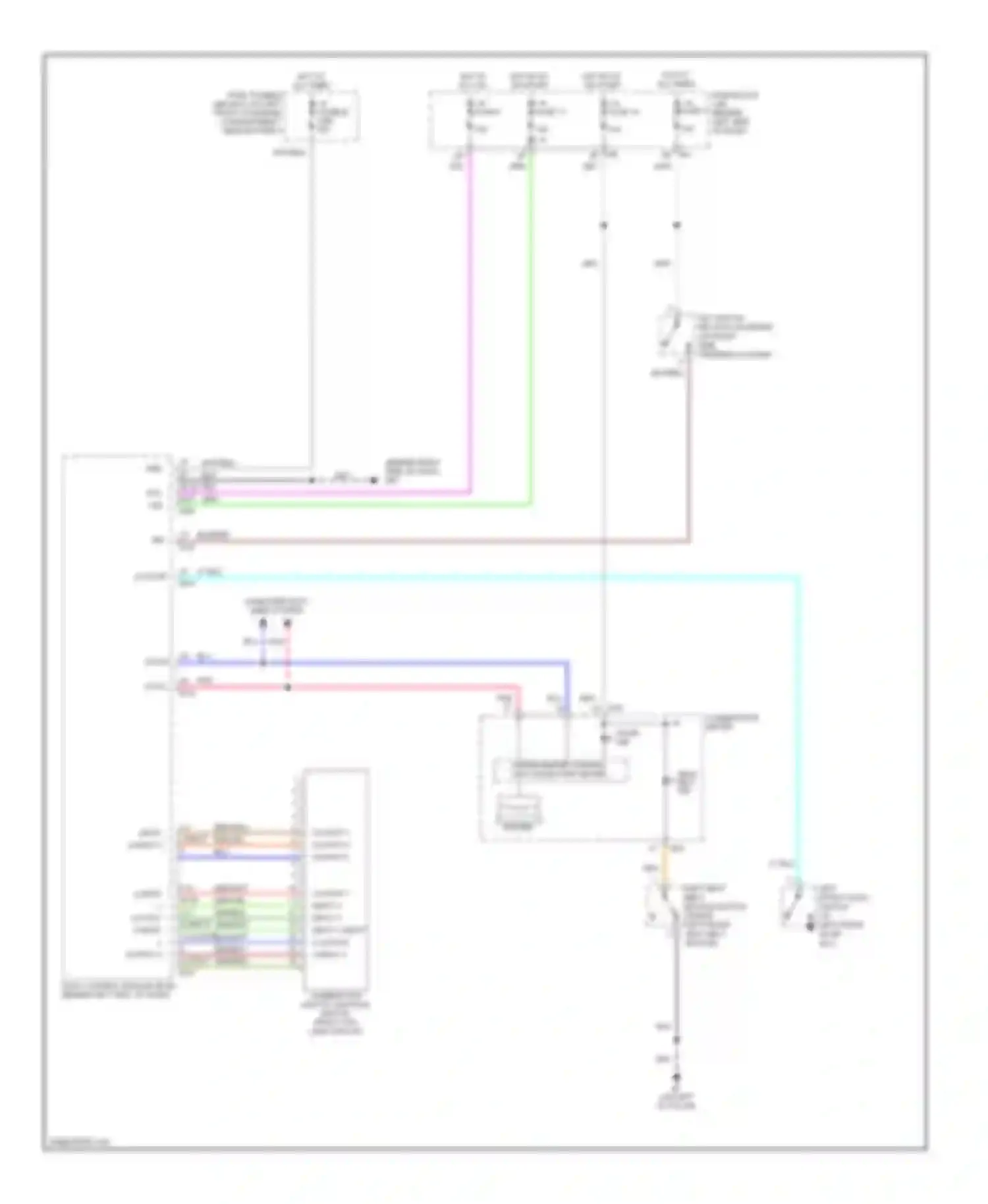 Altima Nissan L31 facelift (2004-2006): Warning systems circuit
