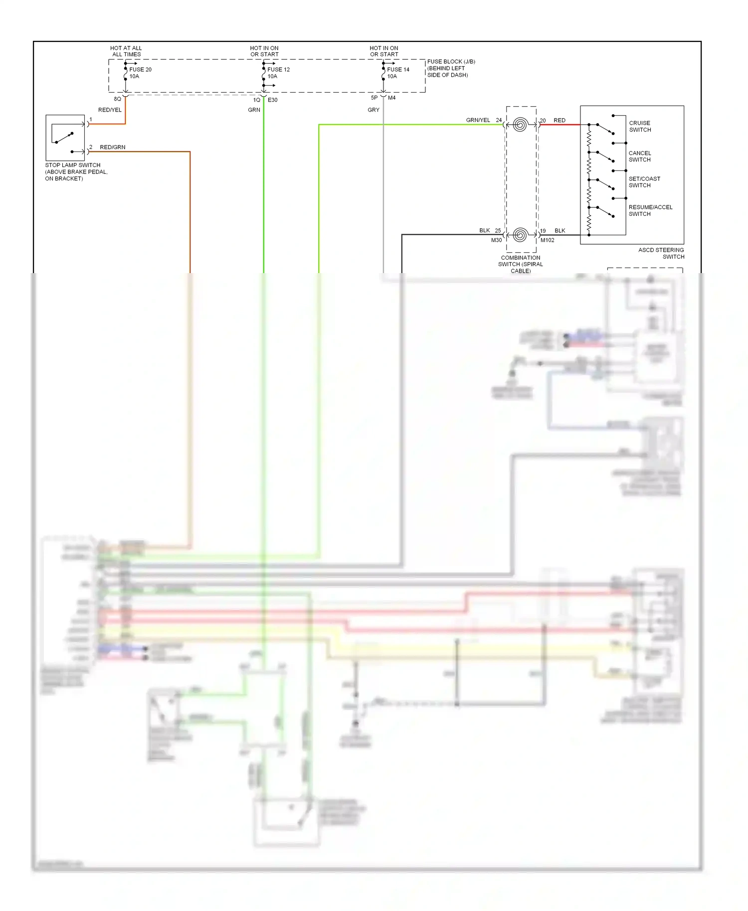 Wiring diagram bracket) for Nissan Altima L31 facelift (2004-2006) (1 of 1)