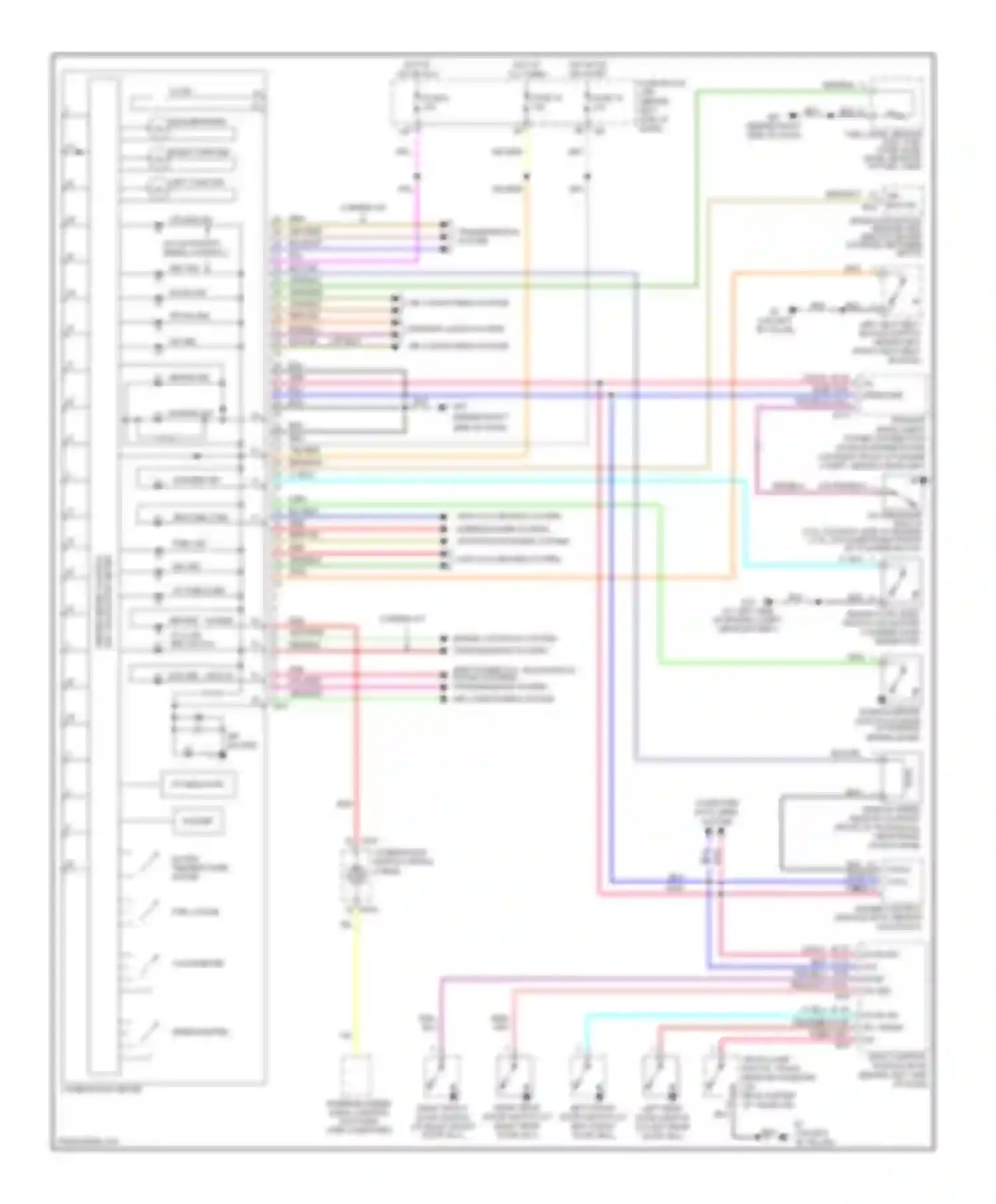 Wiring diagram combination meter for Nissan Altima L31 facelift (2004-2006) (15 of 24)