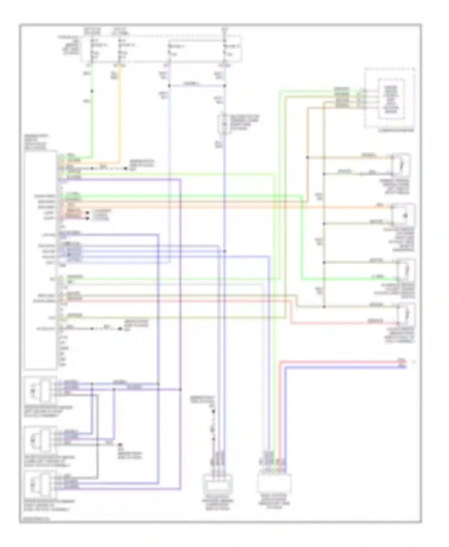 Wiring diagram combination meter for Nissan Altima L31 facelift (2004-2006) (5 of 24)