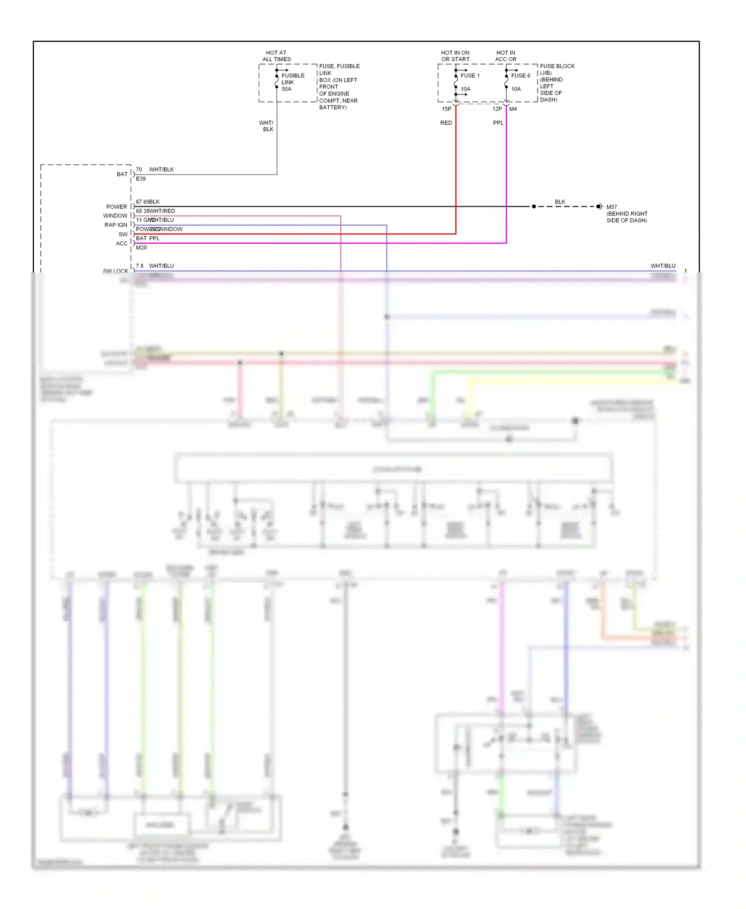 Wiring diagram down pulse for Nissan Altima L31 facelift (2004-2006) (2 of 2)