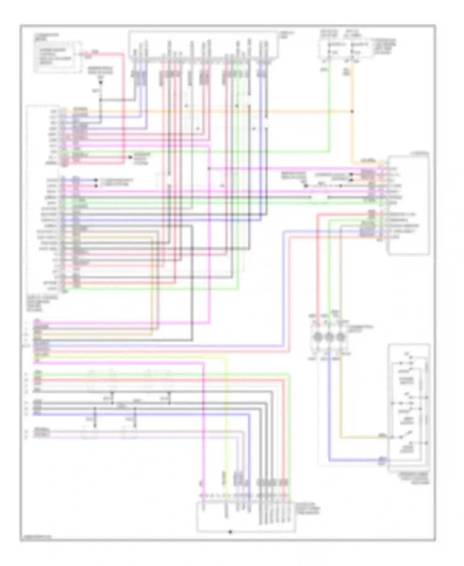 Wiring diagram dsp-dcu for Nissan Altima L31 facelift (2004-2006) (1 of 2)
