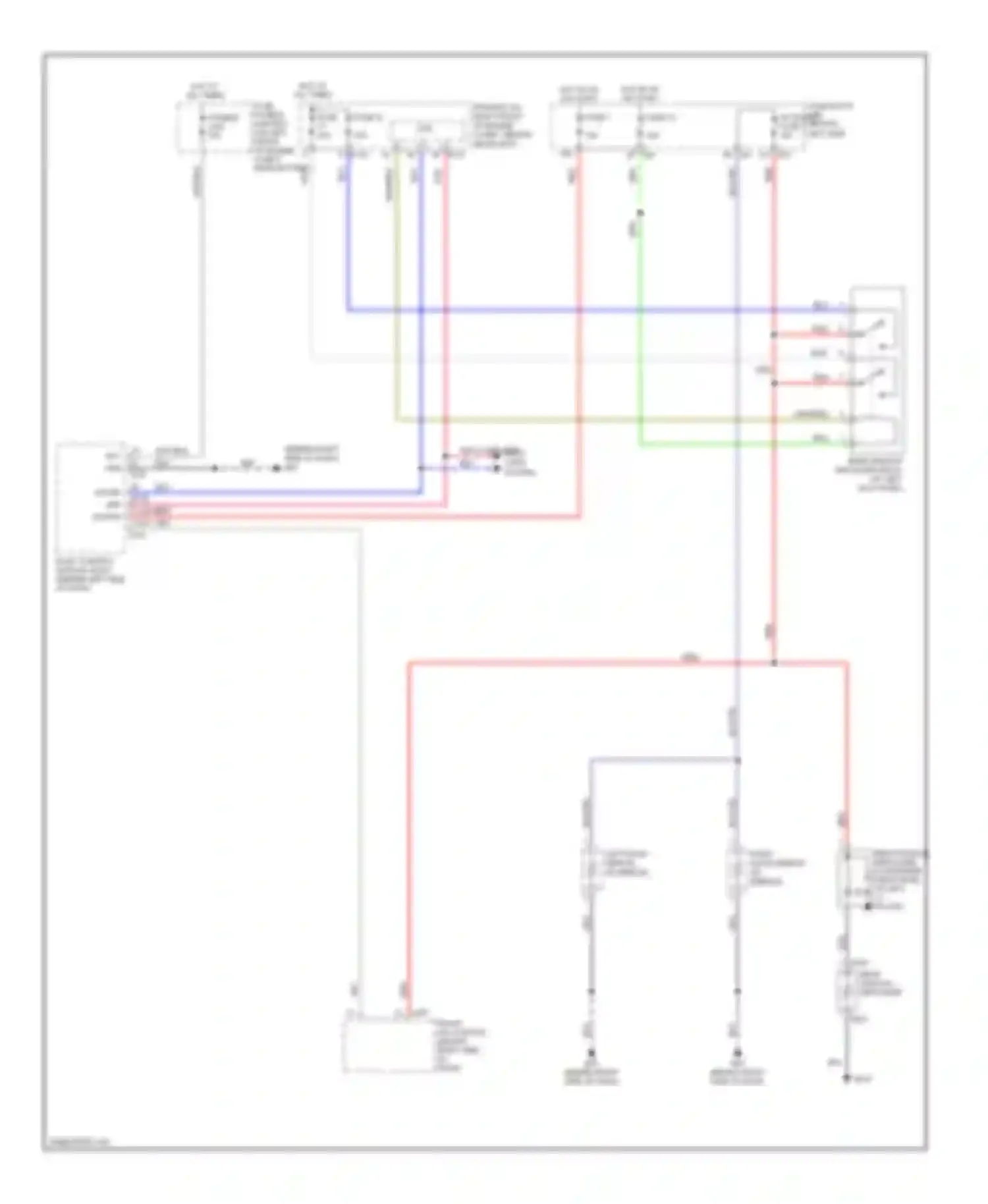 Wiring diagram fuse 1 for Nissan Altima L31 facelift (2004-2006) (2 of 9)