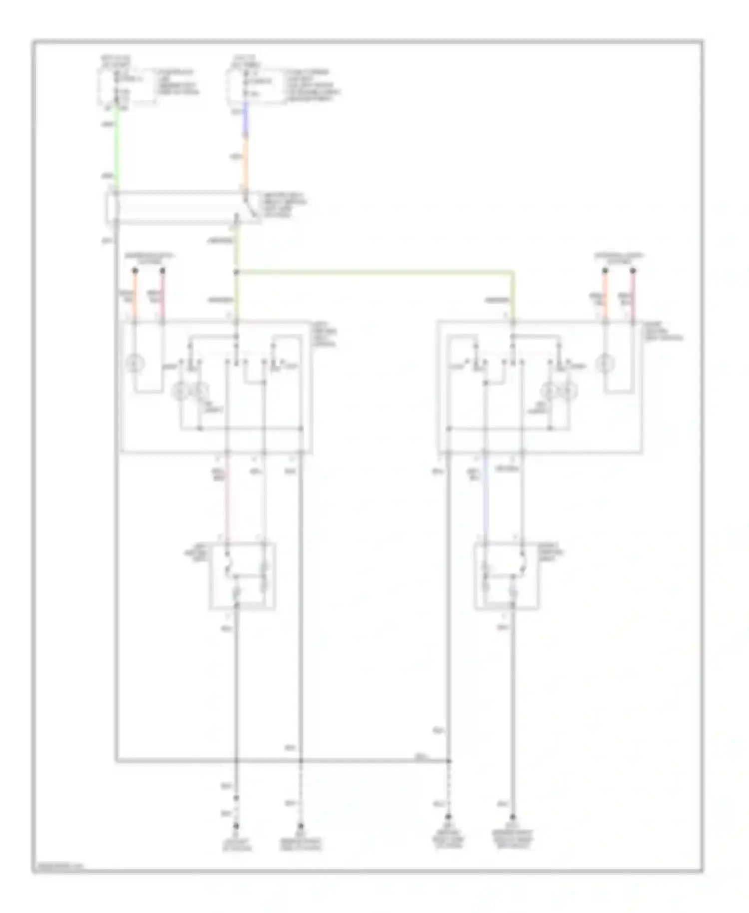 Wiring diagram fuse, fusible link box for Nissan Altima L31 facelift (2004-2006) (2 of 2)