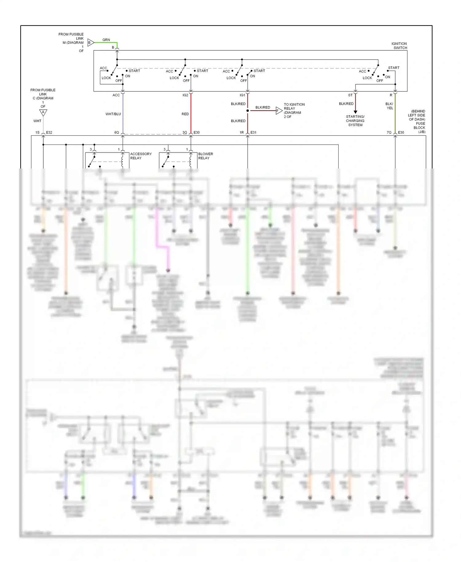Wiring diagram headlights system for Nissan Altima L31 facelift (2004-2006) (3 of 3)