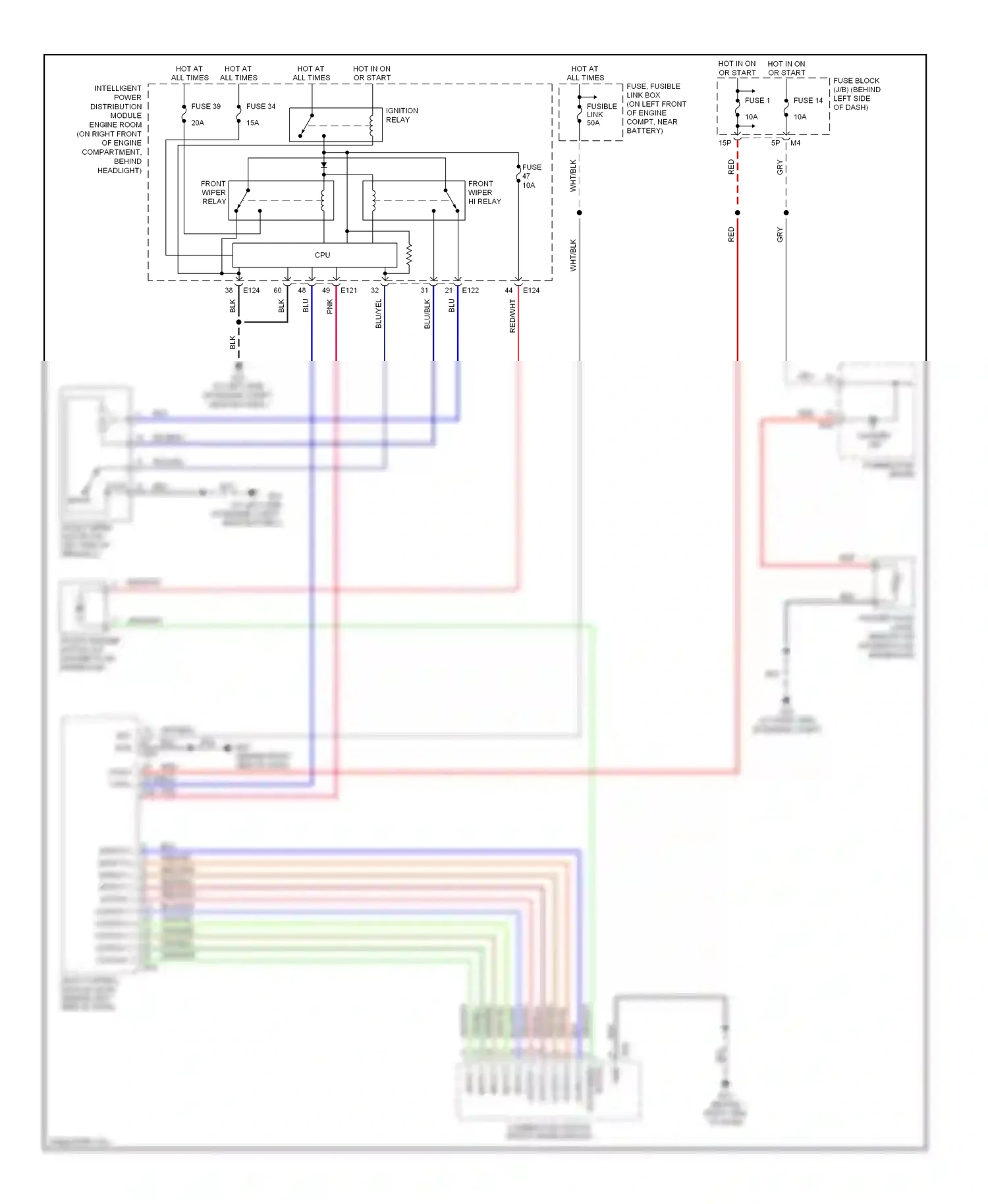 Nissan Altima L31 facelift (2004-2006) input 4 wiring diagram  (3 of 3)