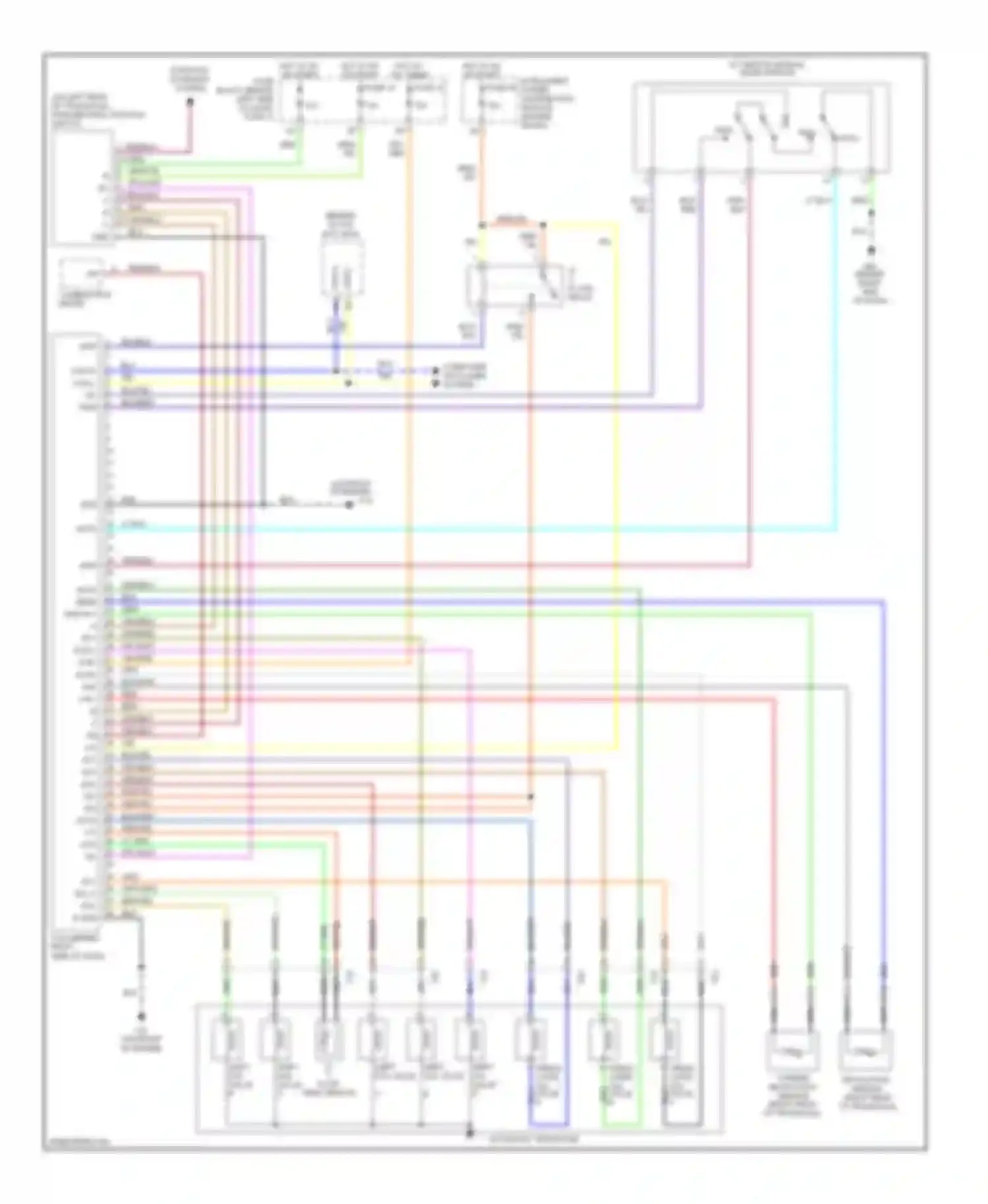 Wiring diagram intelligent power distribution module engine room for Nissan Altima L31 facelift (2004-2006) (1 of 5)