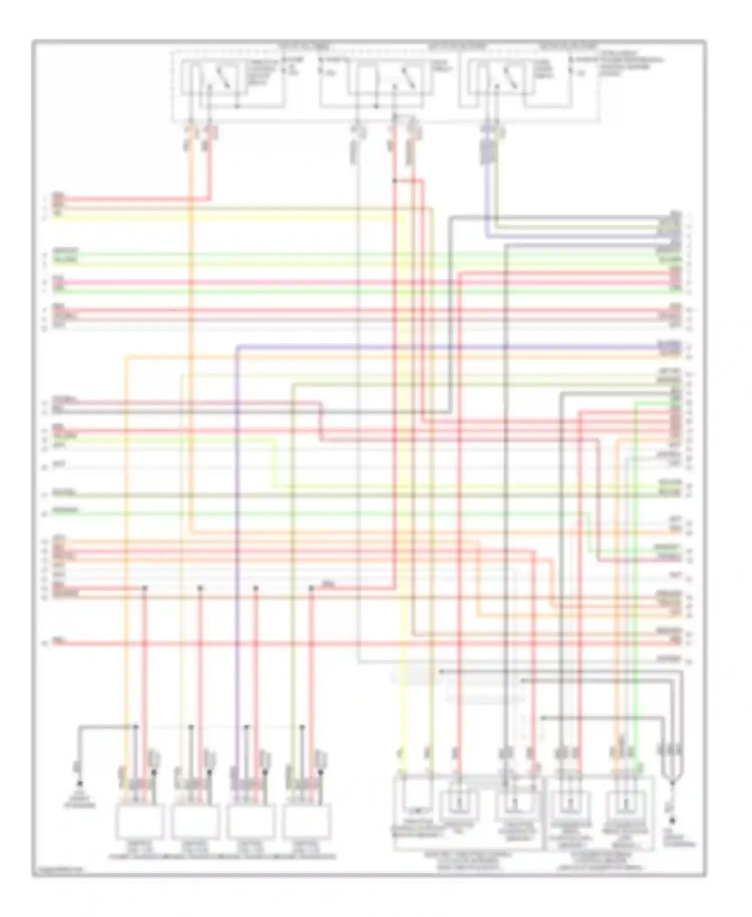 Wiring diagram intelligent power distribution module engine room for Nissan Altima L31 facelift (2004-2006) (2 of 5)