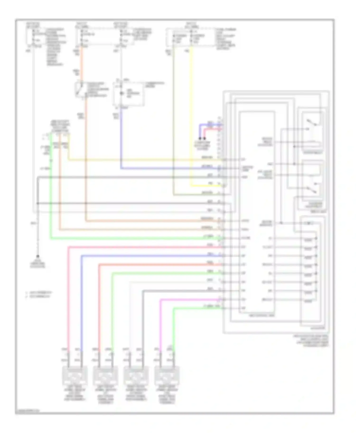 Wiring diagram k line for Nissan Altima L31 facelift (2004-2006) (1 of 3)