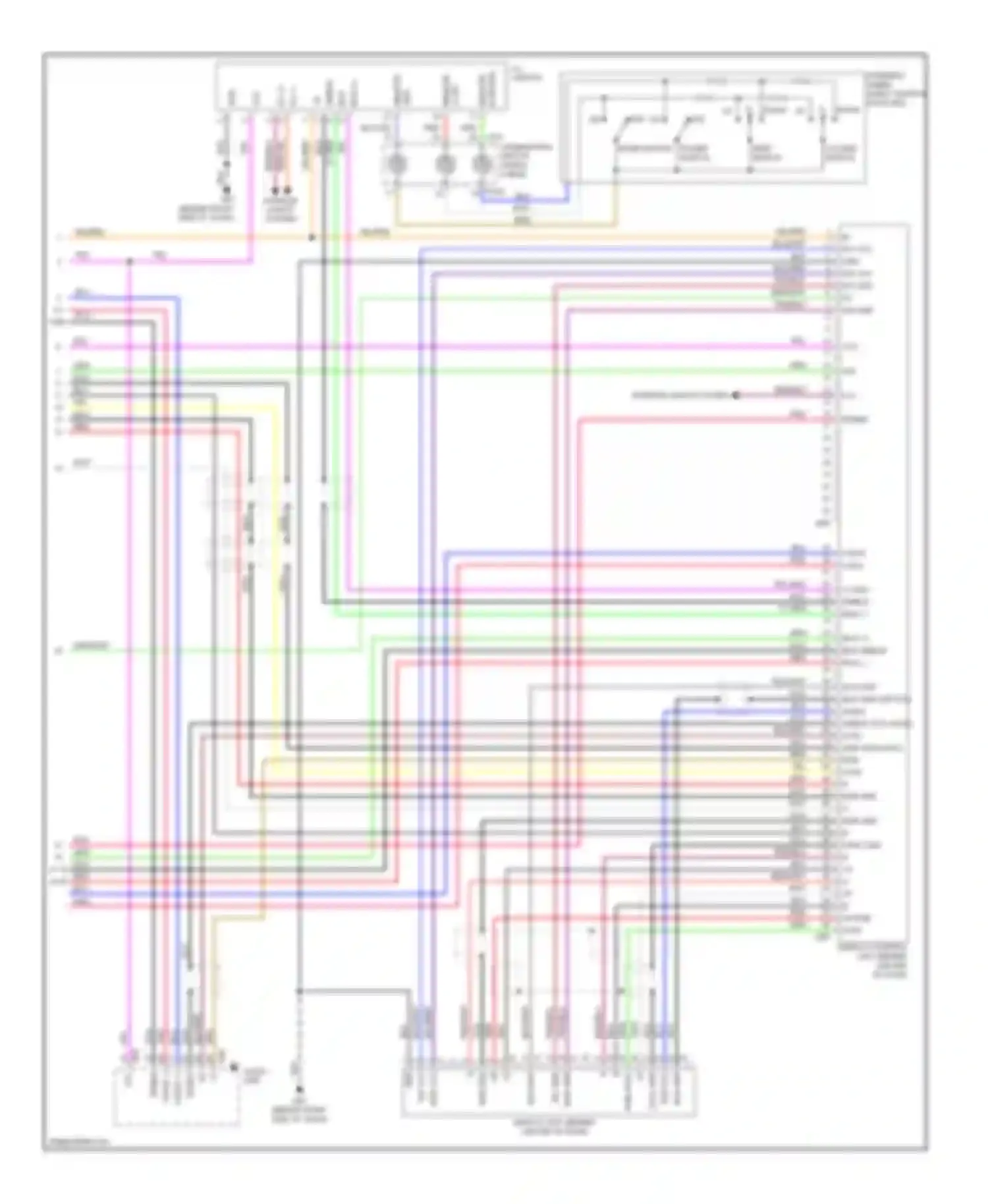 Wiring diagram power switch mode switch for Nissan Altima L31 facelift (2004-2006) (2 of 2)