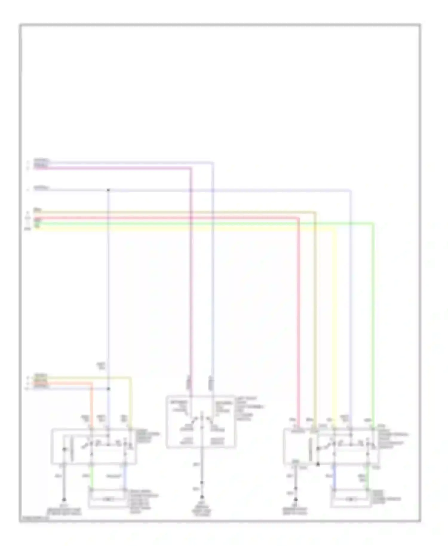 Wiring diagram right rear power window switch for Nissan Altima L31 facelift (2004-2006) (3 of 3)