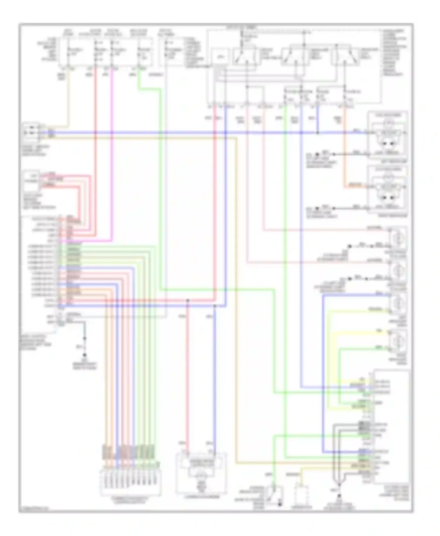 Wiring diagram unified meter control unit for Nissan Altima L31 facelift (2004-2006) (3 of 6)