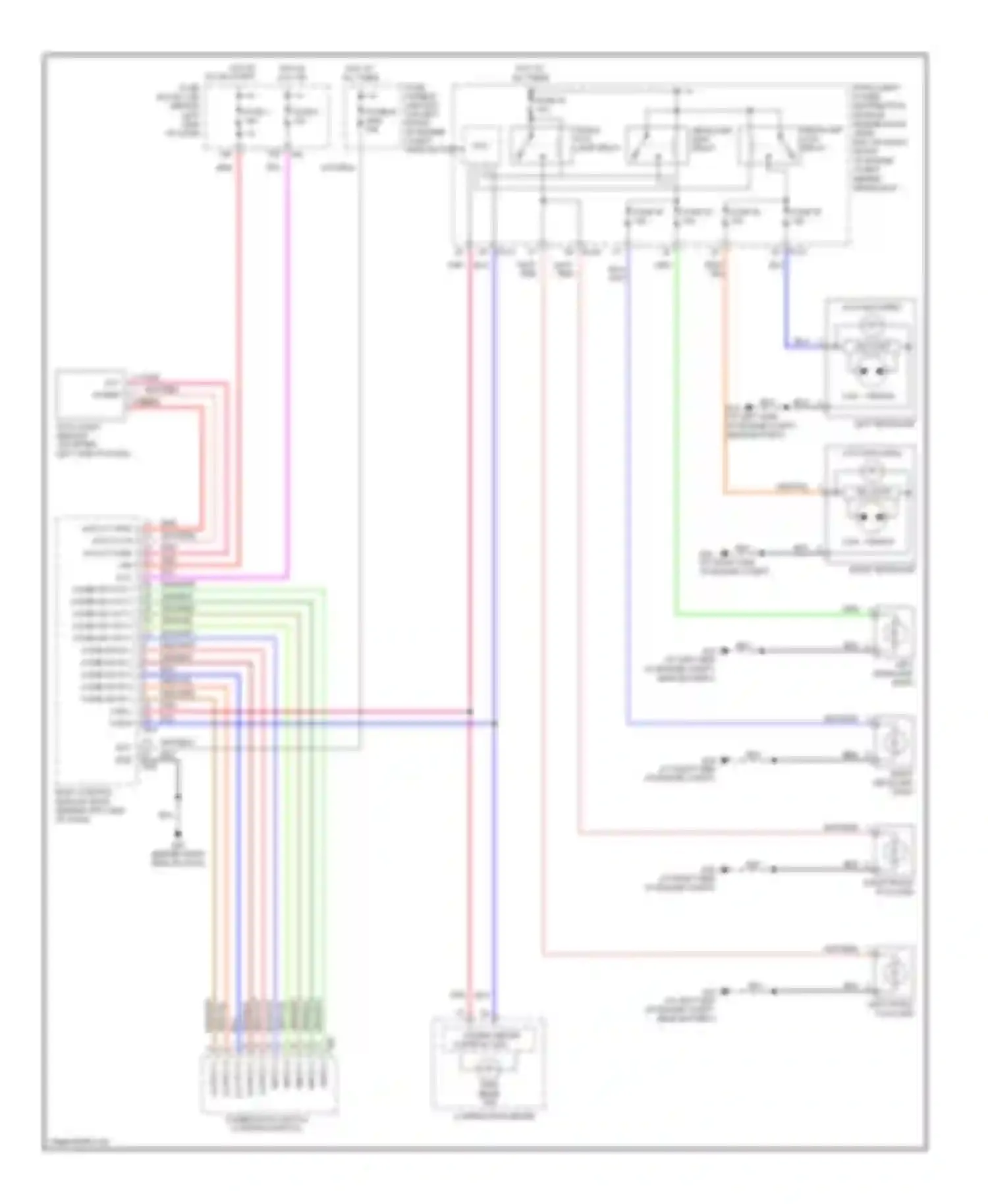 Wiring diagram unified meter control unit for Nissan Altima L31 facelift (2004-2006) (4 of 6)