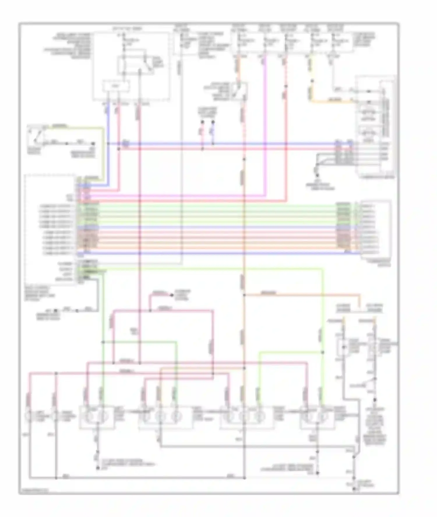 Wiring diagram unified meter control unit for Nissan Altima L31 facelift (2004-2006) (2 of 6)