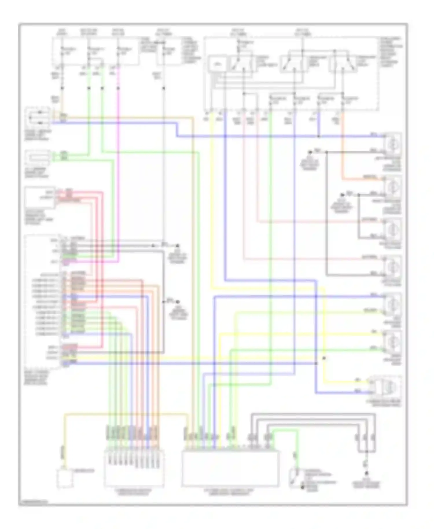 Altima Nissan L31 (2001-2004): Headlight circuit, with drl