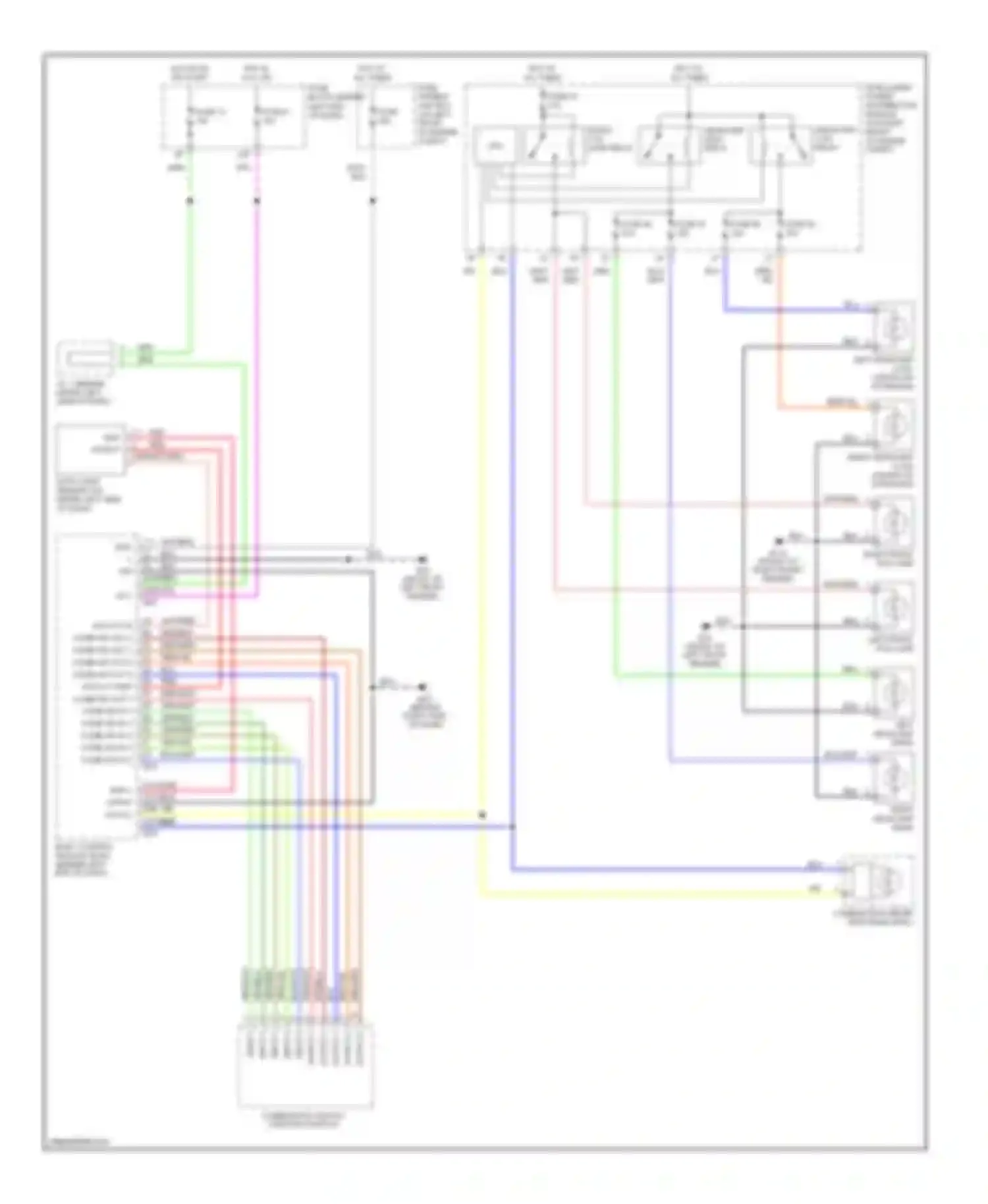 Altima Nissan L31 (2001-2004): Headlight circuit, without drl