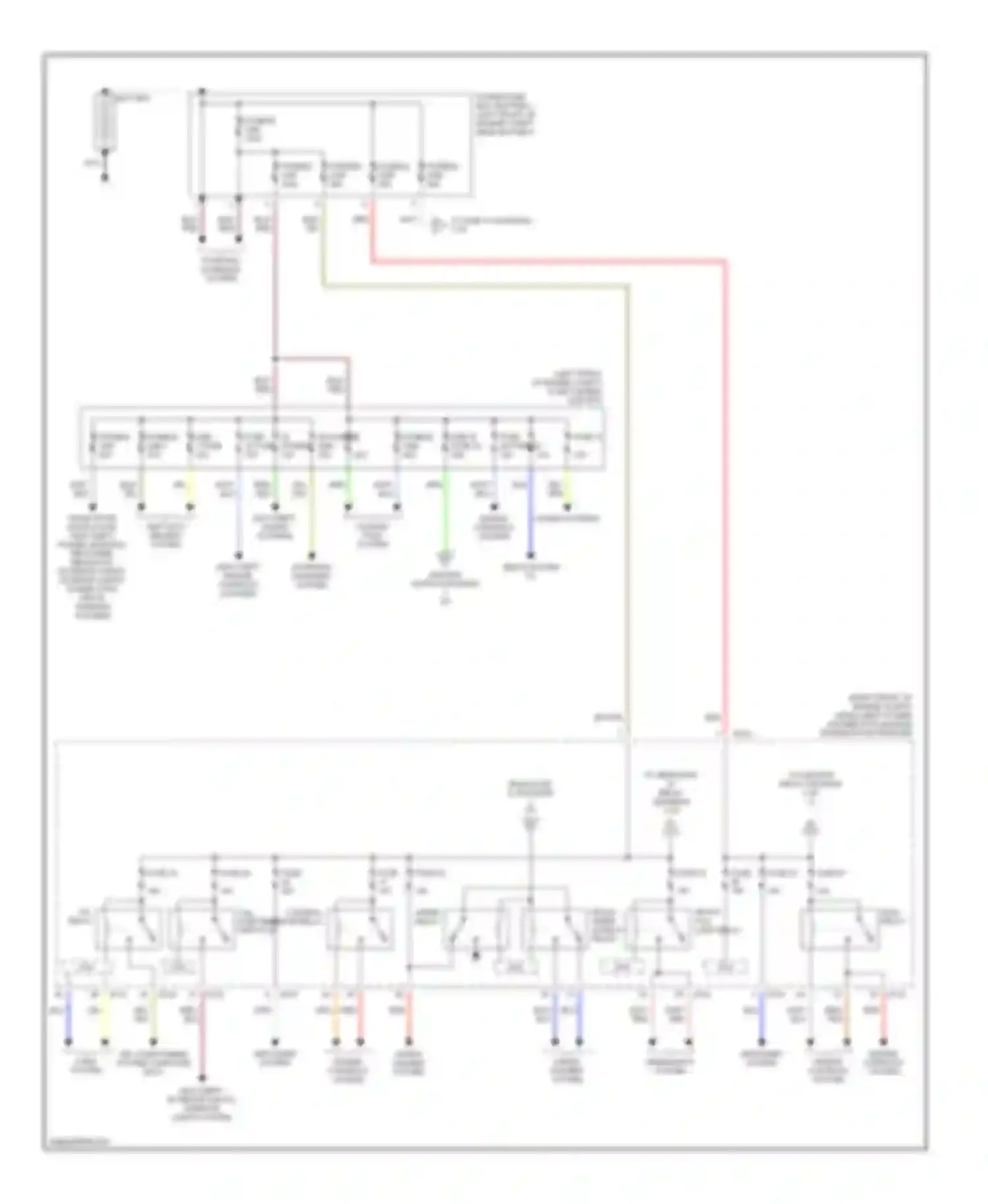 Altima Nissan L31 (2001-2004): Power distribution circuit (1 of 2)