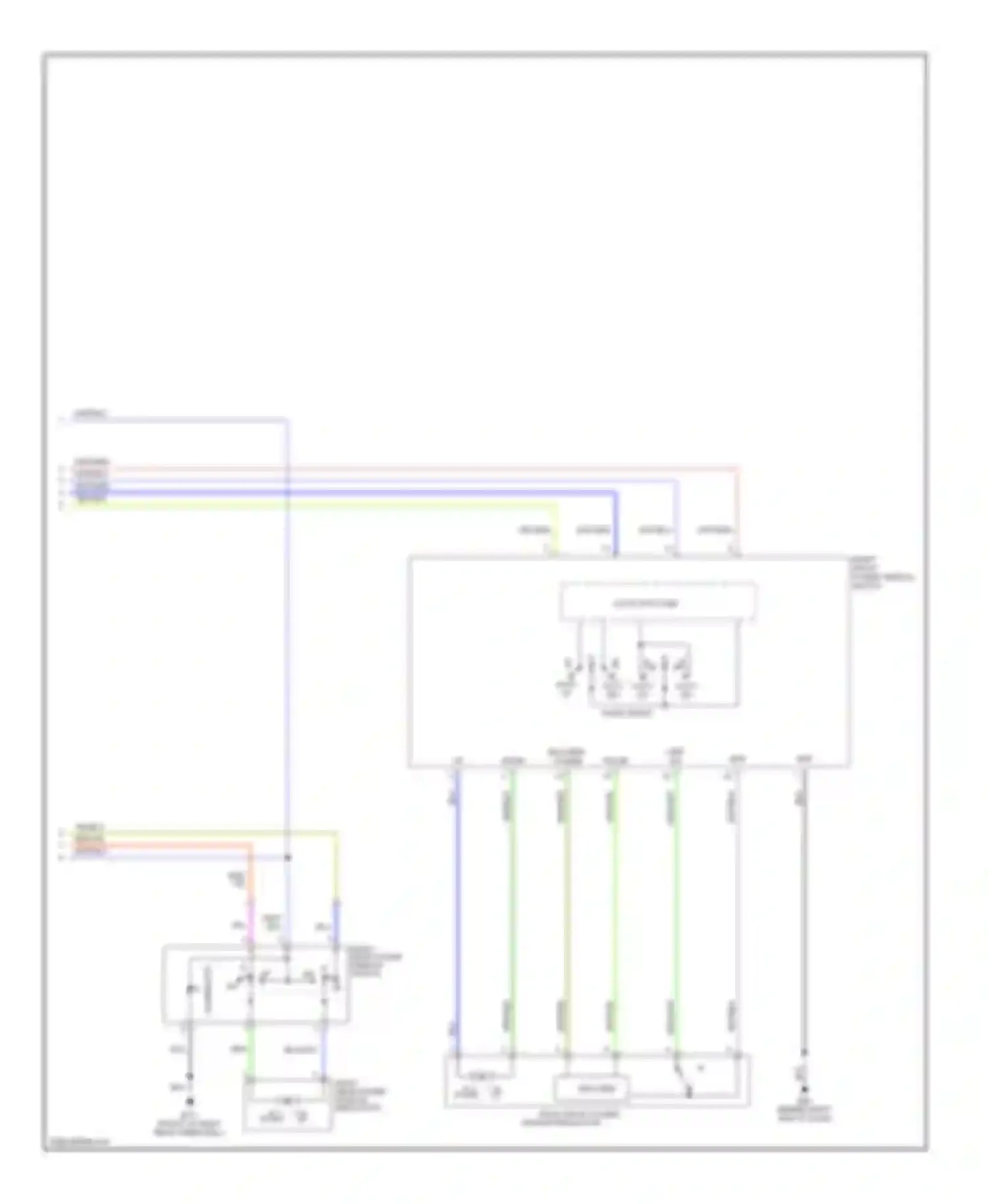 Altima Nissan L31 (2001-2004): Power window circuit, with driver and passenger side anti-pinch system (2 of 2)