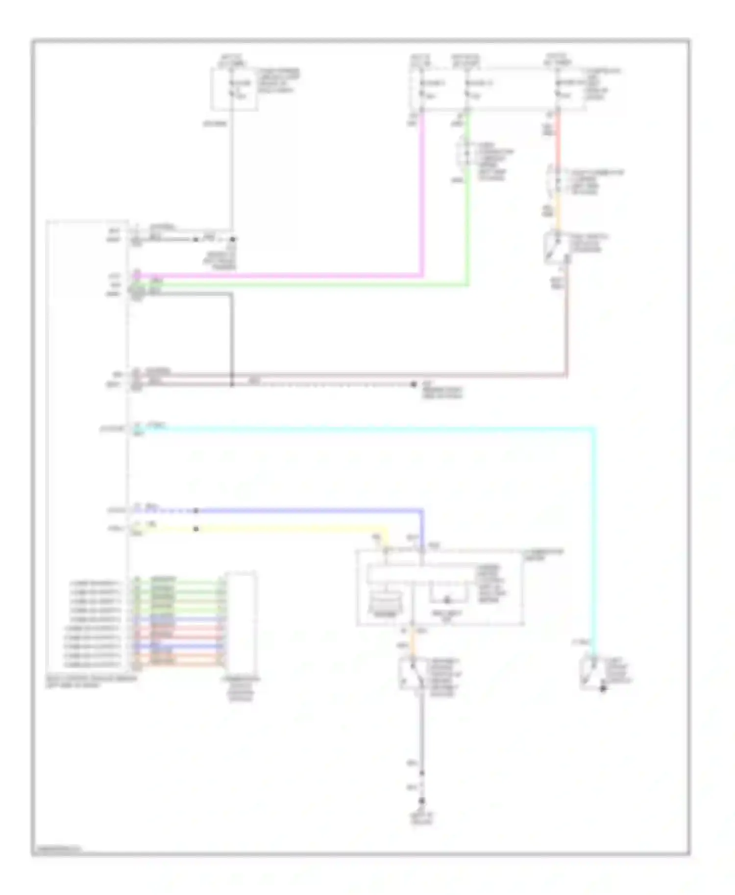 Altima Nissan L31 (2001-2004): Warning system circuits