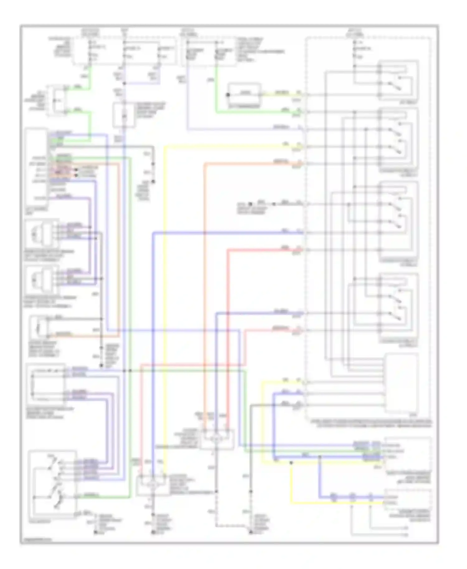 Wiring diagram 58 65 70 71 comp on sw fan on sw can-h can-l for Nissan Altima L31 (2001-2004) (1 of 1)