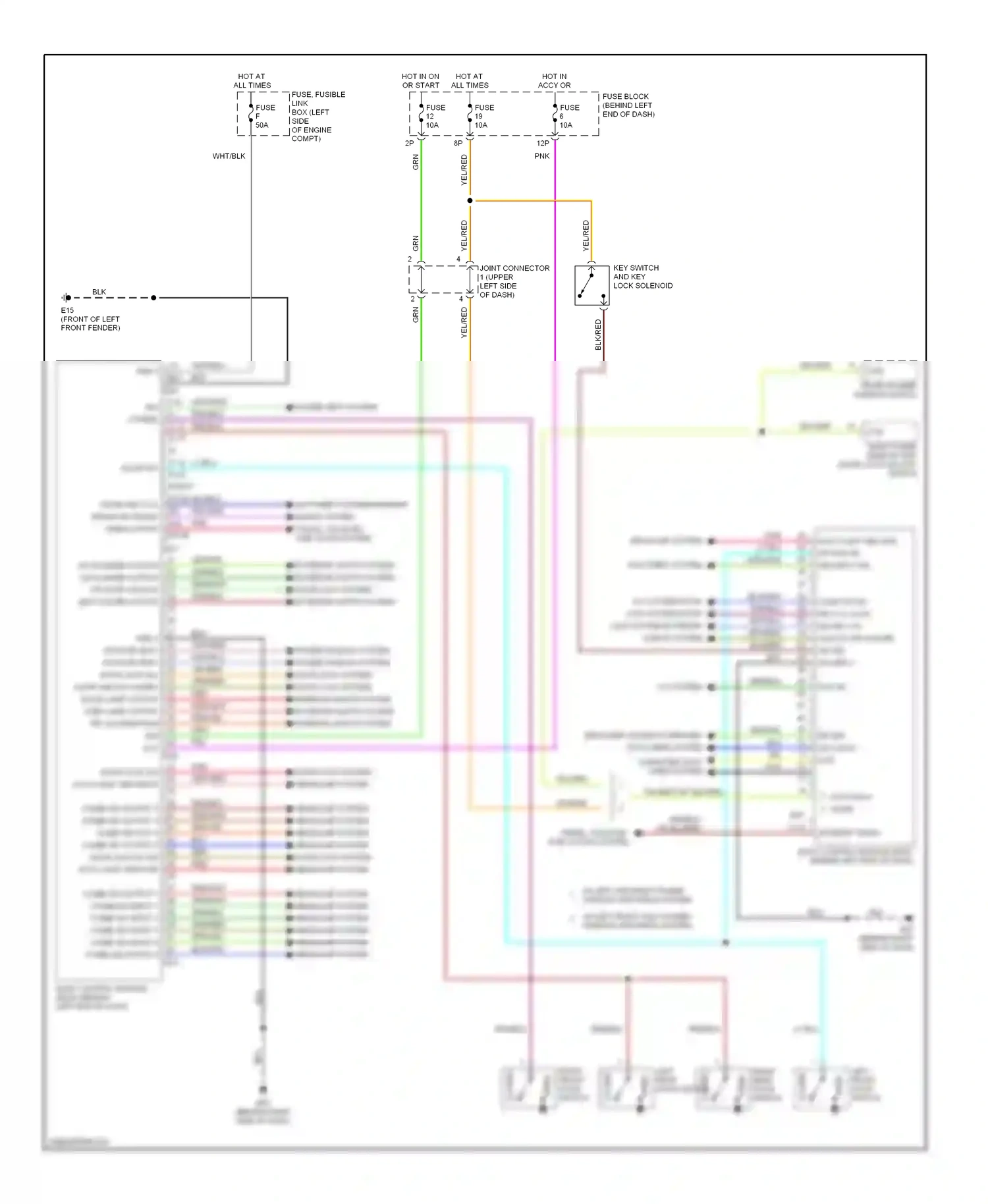 Wiring diagram a/c system for Nissan Altima L31 (2001-2004) (1 of 1)