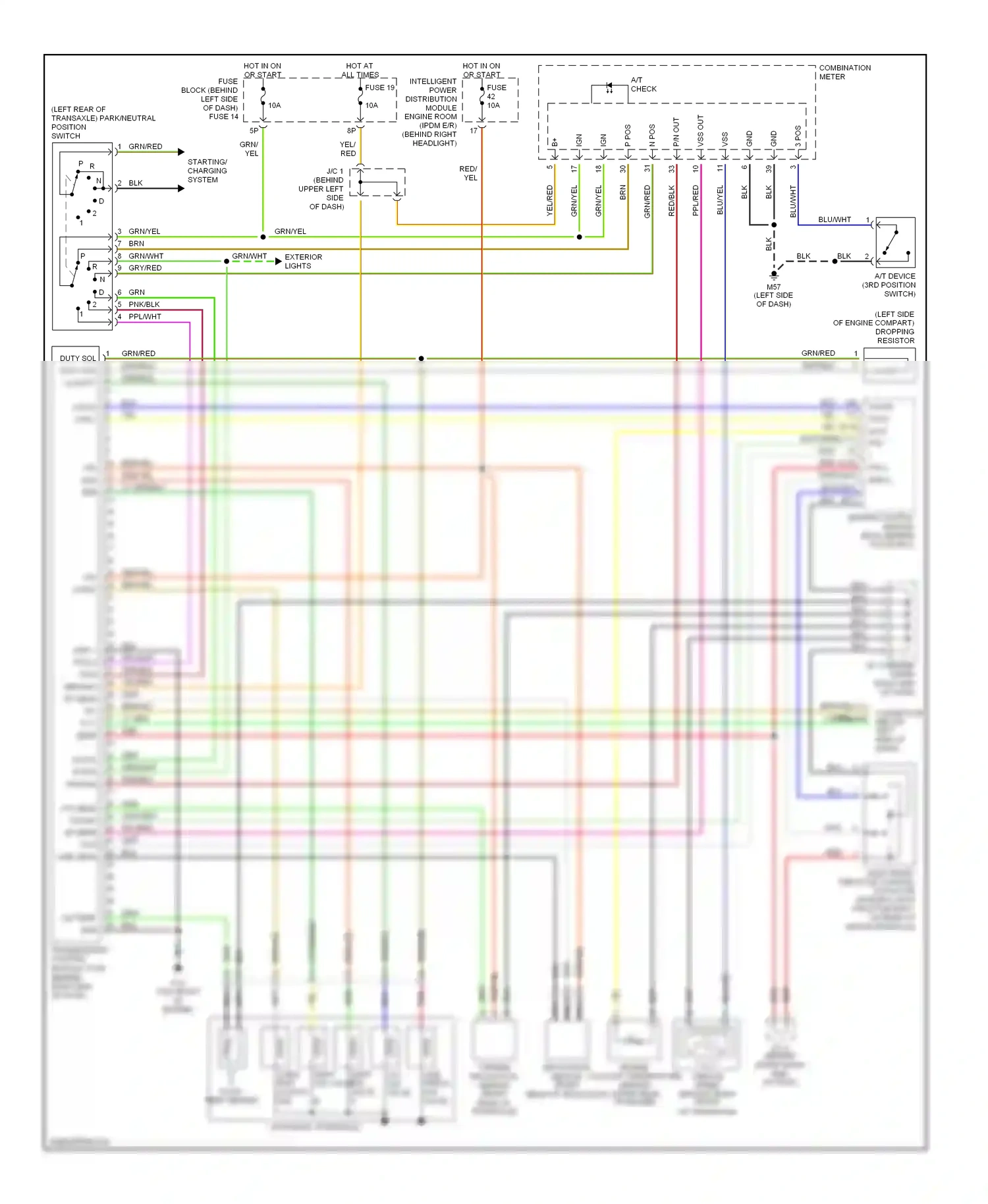 Nissan Altima L31 (2001-2004) automatic transaxle wiring diagram  (2 of 2)