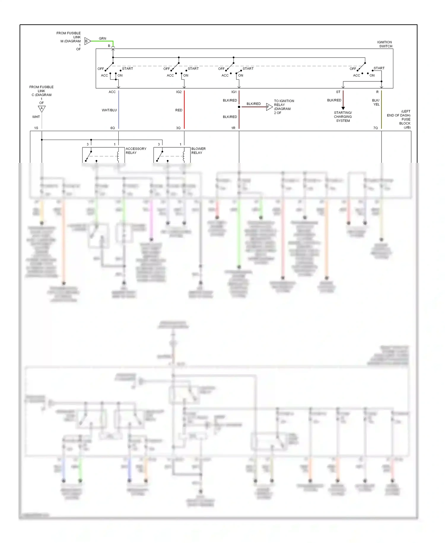 Wiring diagram cigarette lighter for Nissan Altima L31 (2001-2004) (1 of 1)