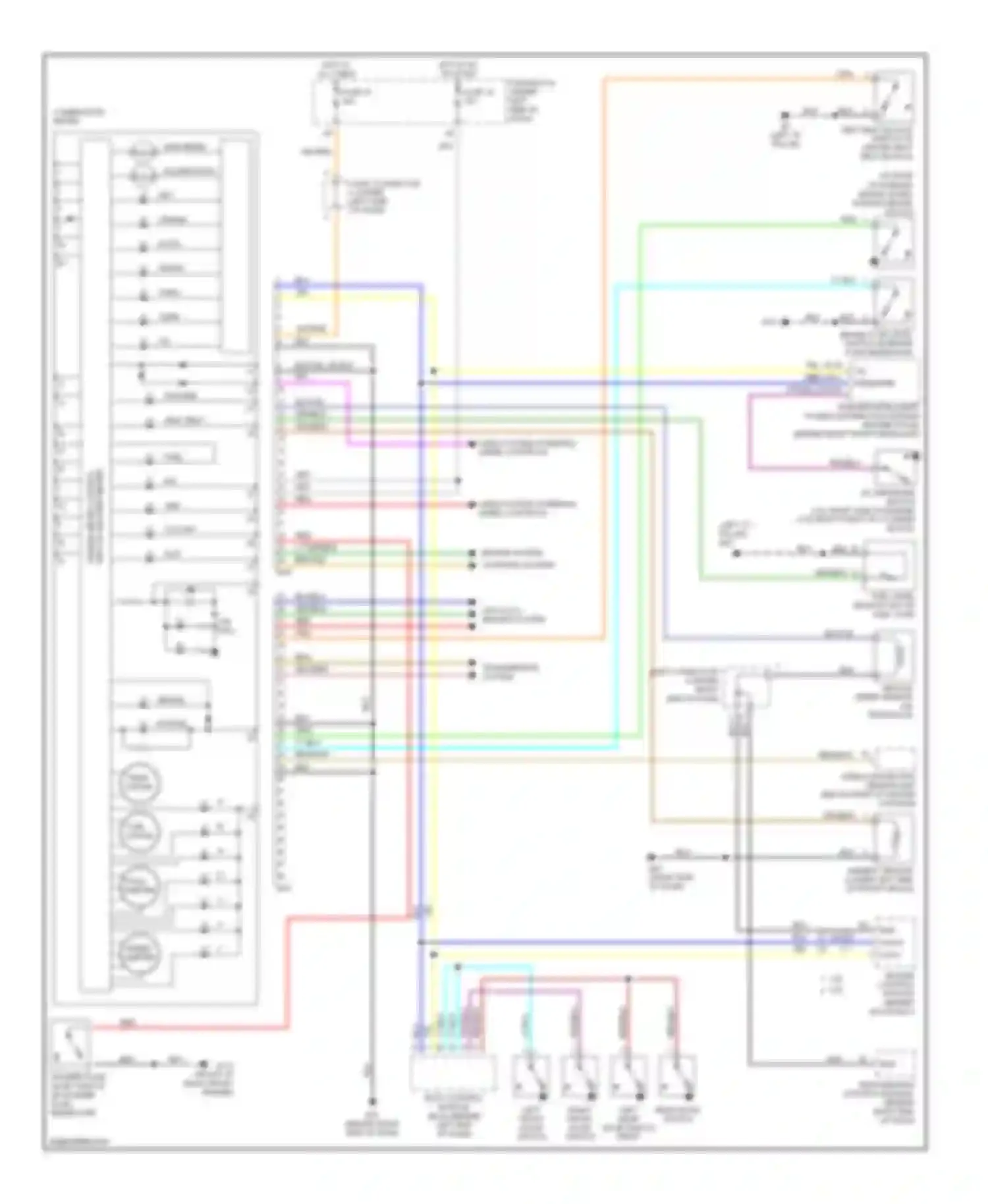 Wiring diagram combination meter for Nissan Altima L31 (2001-2004) (7 of 18)