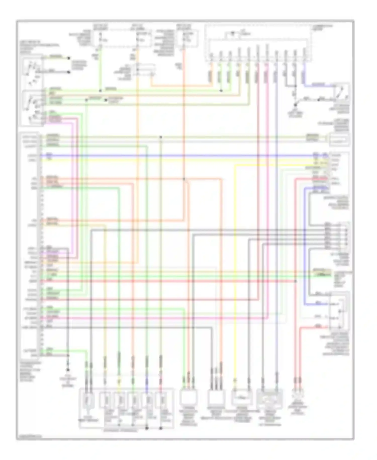 Wiring diagram combination meter for Nissan Altima L31 (2001-2004) (12 of 18)