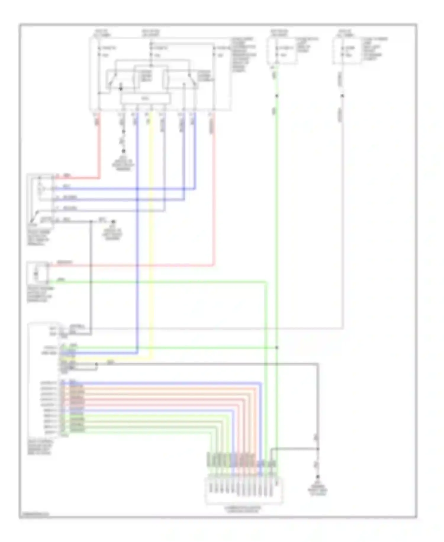 Wiring diagram end of dash) for Nissan Altima L31 (2001-2004) (3 of 3)