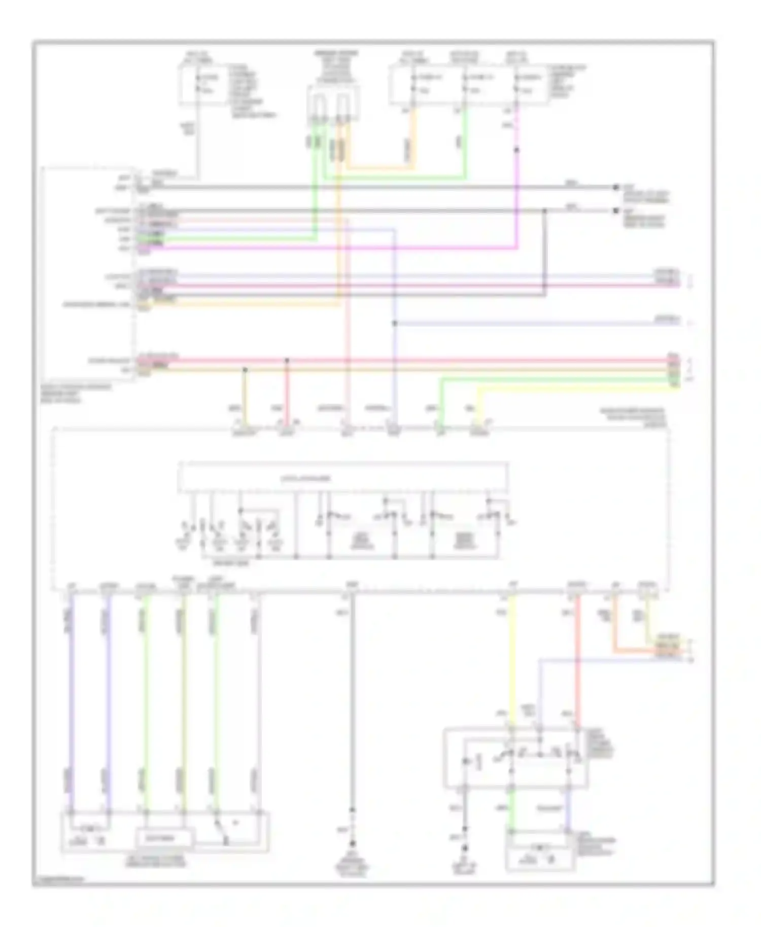 Wiring diagram left front power window regulator for Nissan Altima L31 (2001-2004) (2 of 2)