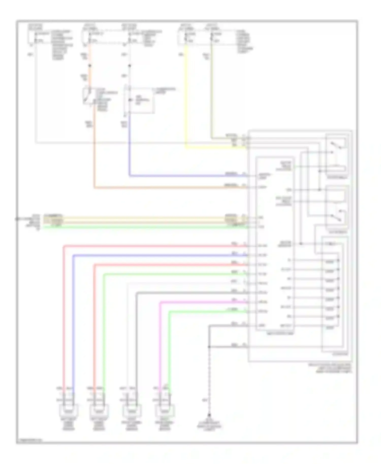 Wiring diagram left front wheel speed sensor for Nissan Altima L31 (2001-2004) (1 of 1)