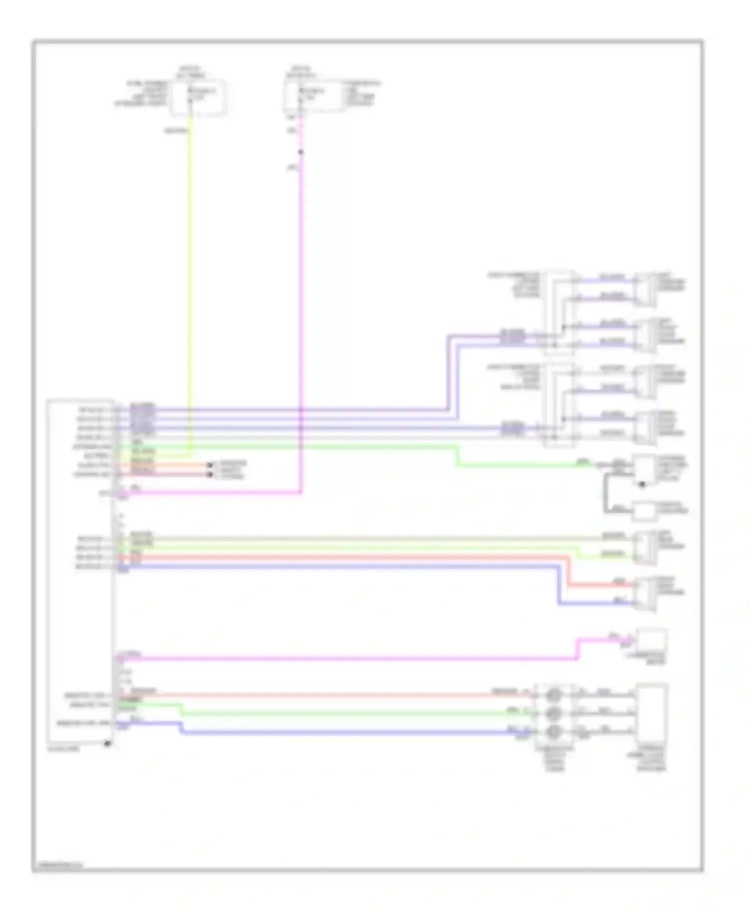 Wiring diagram left tweeter speaker for Nissan Altima L31 (2001-2004) (3 of 3)