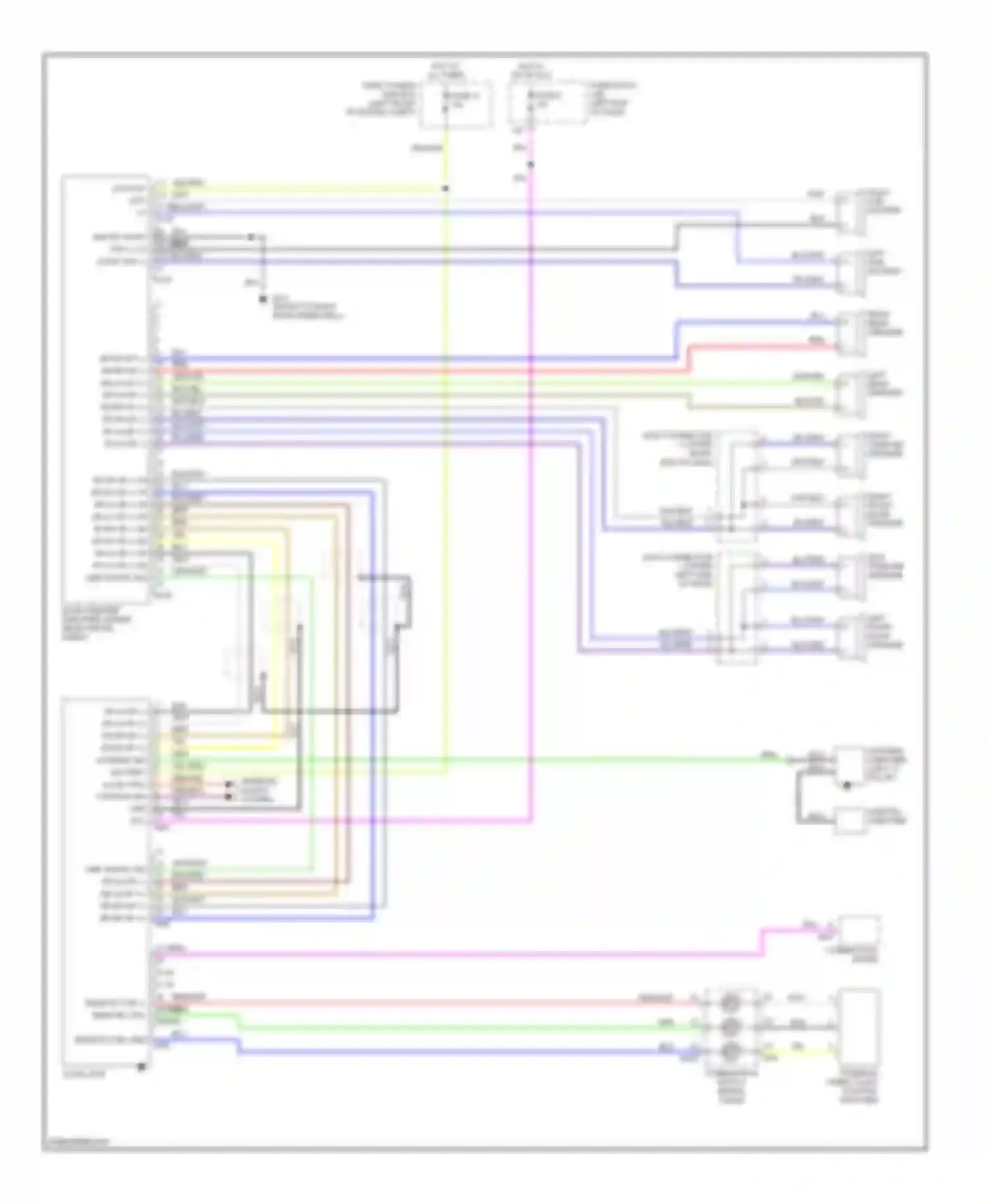 Wiring diagram left tweeter speaker for Nissan Altima L31 (2001-2004) (2 of 3)