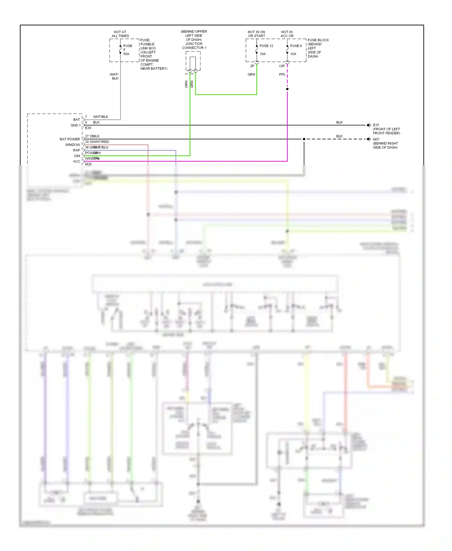 Nissan Altima L31 (2001-2004) local data line wiring diagram  (1 of 3)