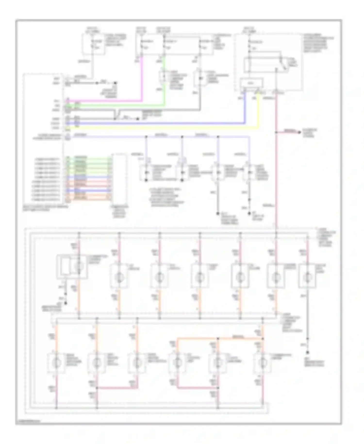 Wiring diagram rear window defogger switch for Nissan Altima L31 (2001-2004) (1 of 1)