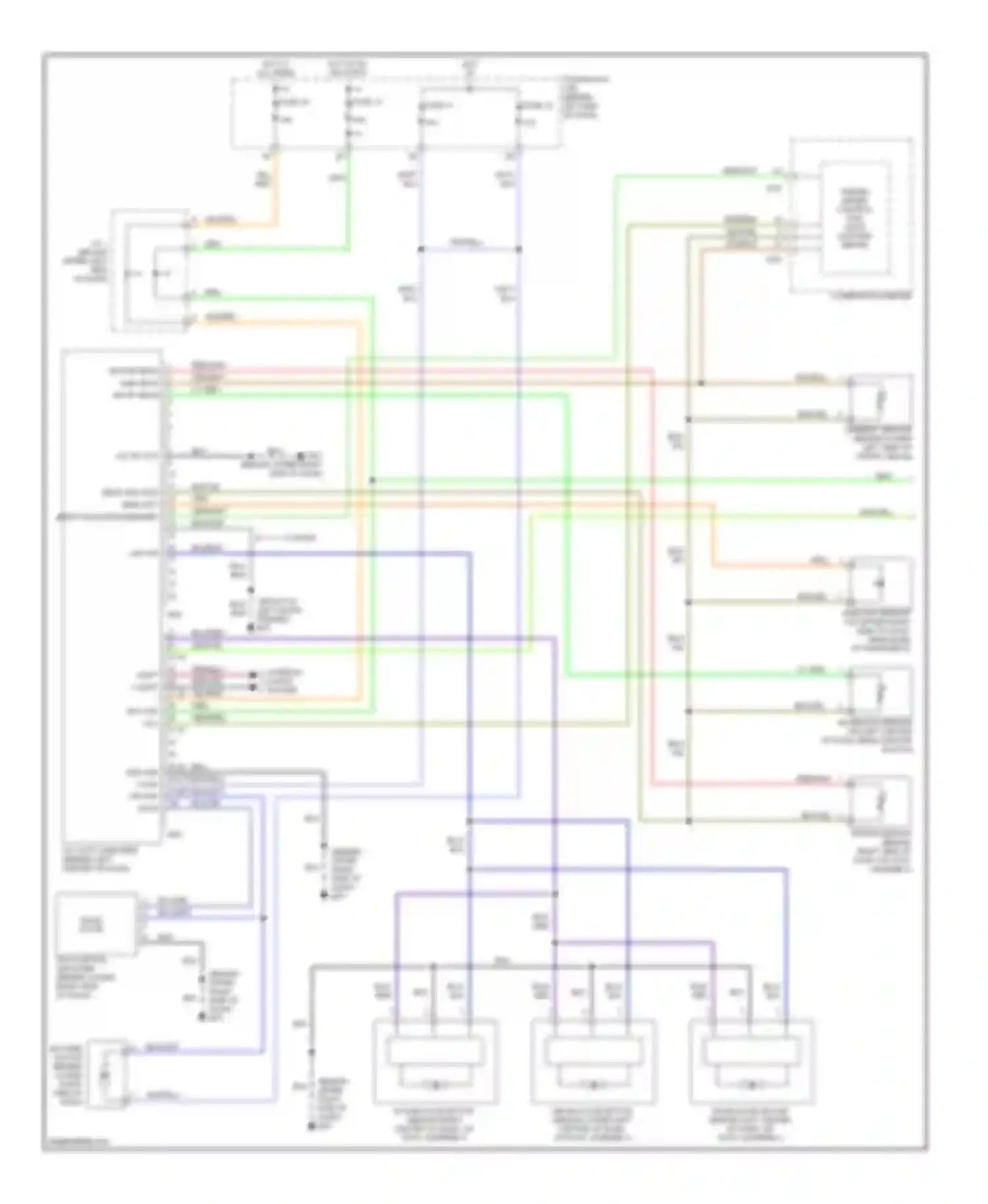 Wiring diagram unified meter control unit (with odo/trip meter for Nissan Altima L31 (2001-2004) (1 of 1)