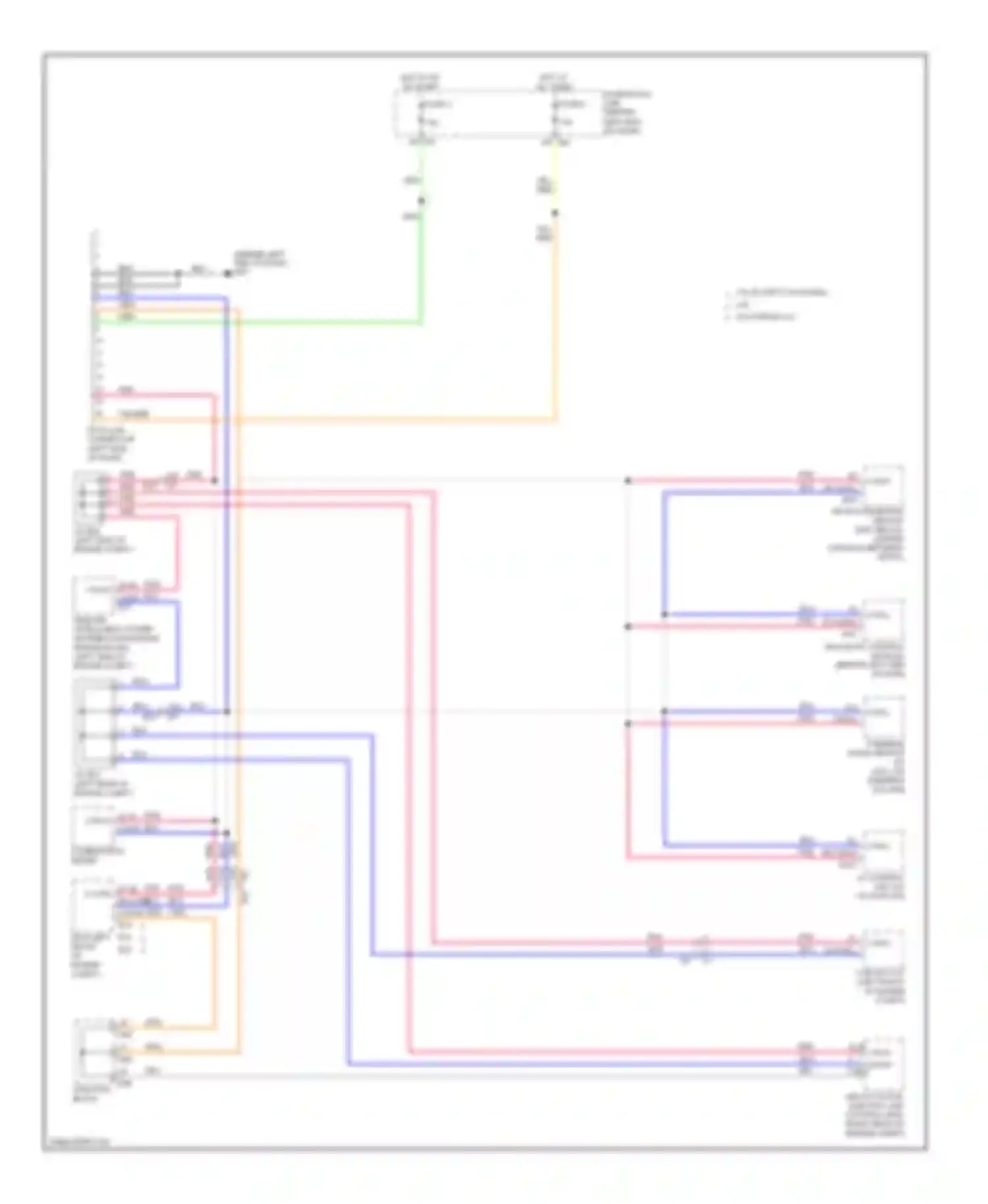 Altima Nissan L32 facelift (2009-2013): Computer data lines circuit, except hybrid
