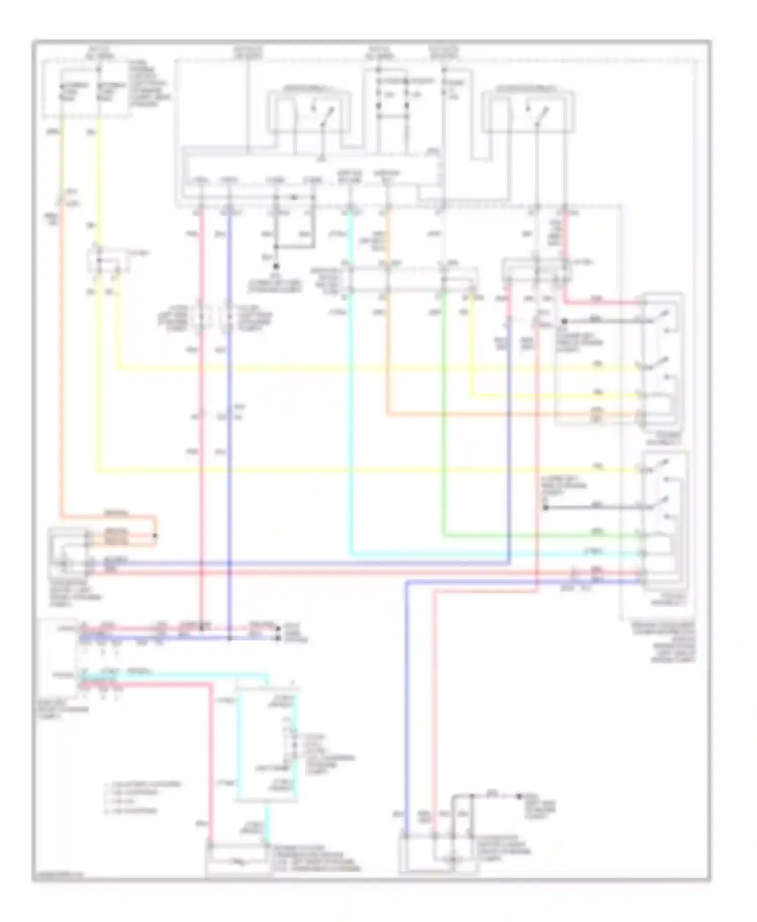 Altima Nissan L32 facelift (2009-2013): Cooling fan circuit, except hybrid