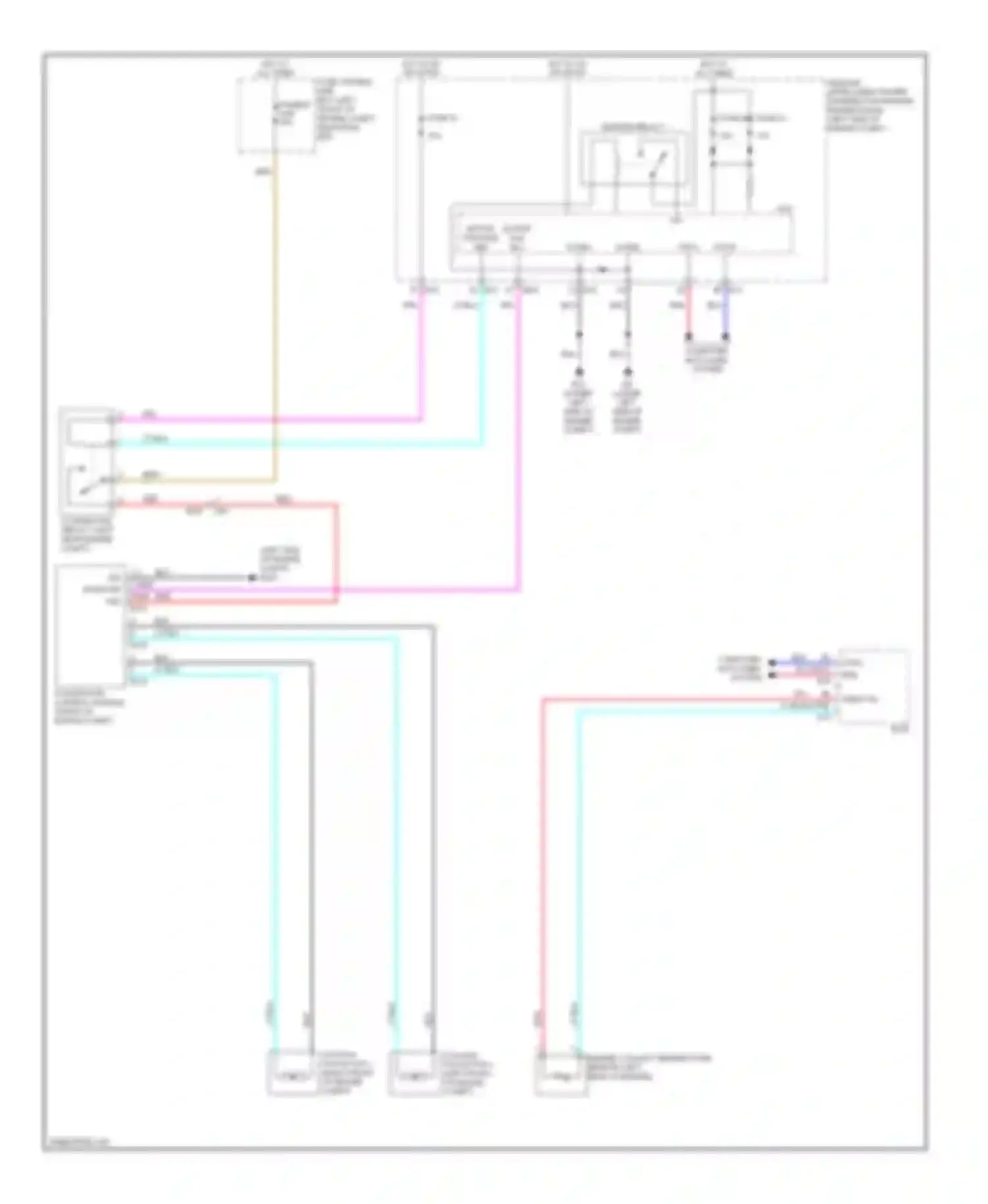 Altima Nissan L32 facelift (2009-2013): Cooling fan circuit, hybrid