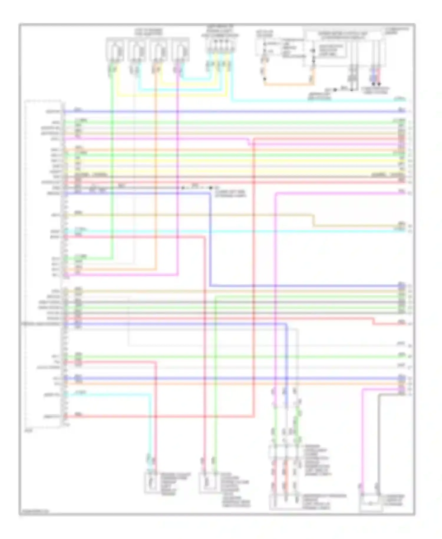 Altima Nissan L32 facelift (2009-2013): Wiring diagram engine performance 2.5l hybrid, engine controls circuit (1 of 4)