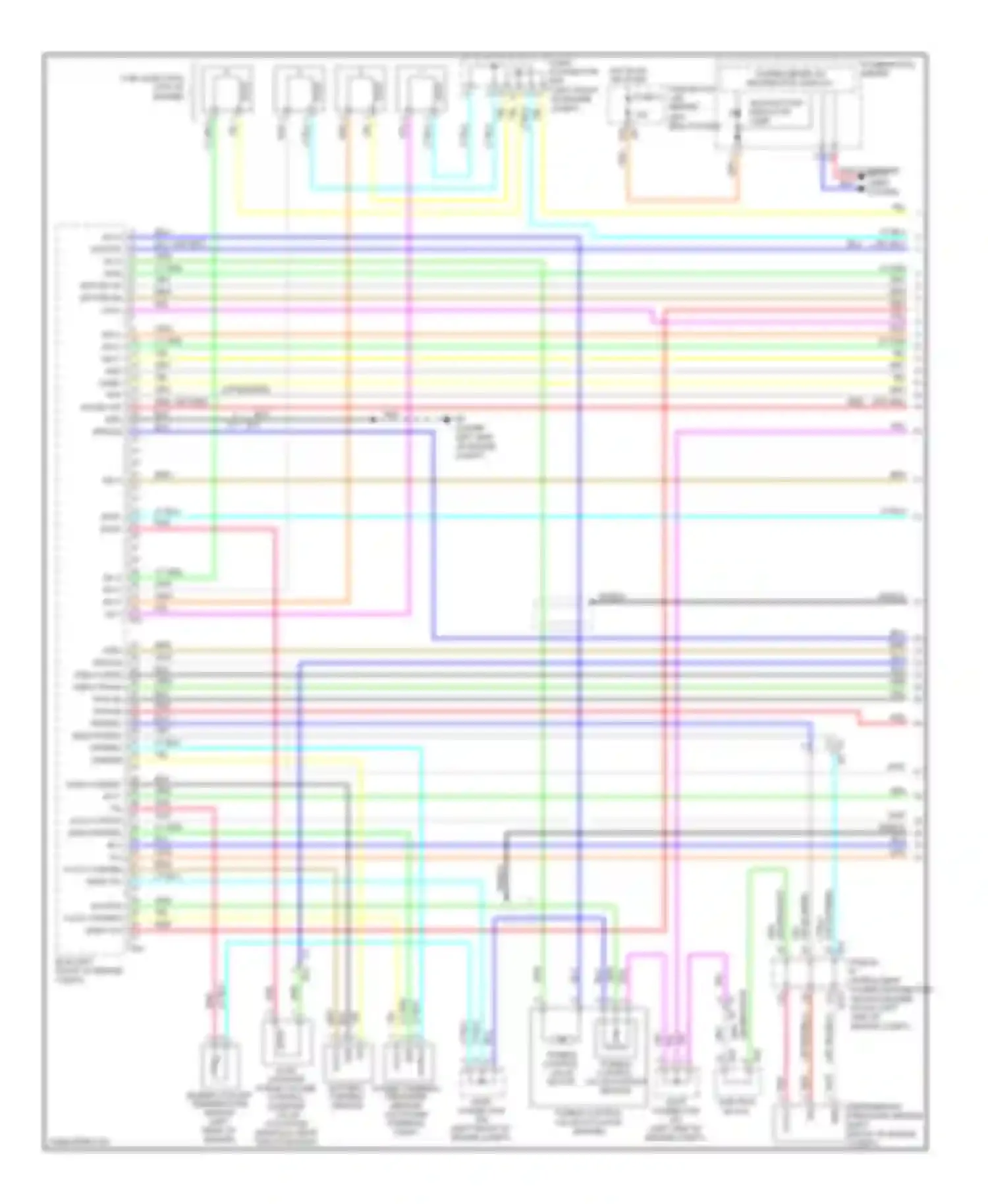 Altima Nissan L32 facelift (2009-2013): Wiring diagram engine performance 2.5l, california (1 of 4)
