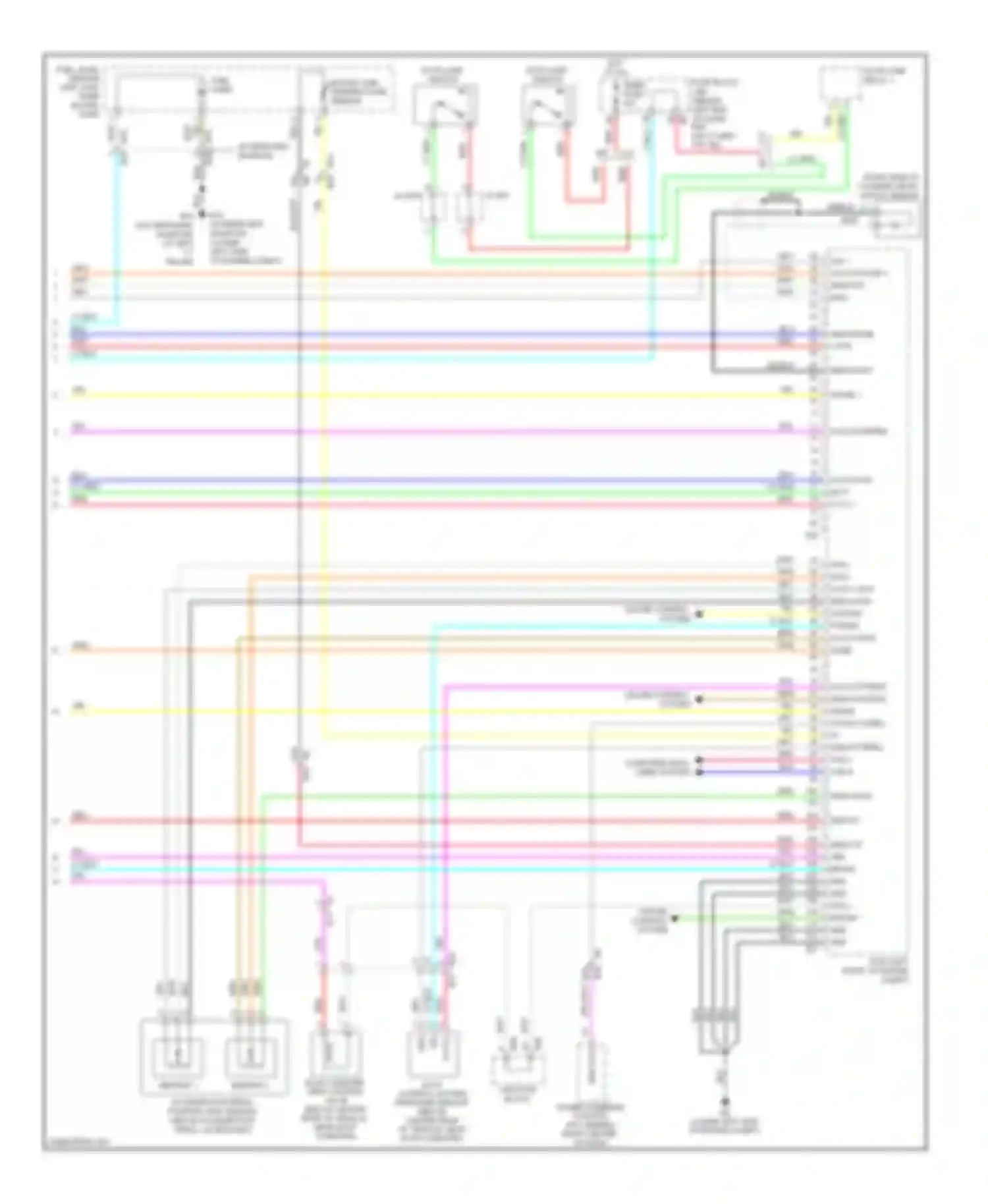 Altima Nissan L32 facelift (2009-2013): Wiring diagram engine performance 2.5l, california (4 of 4)