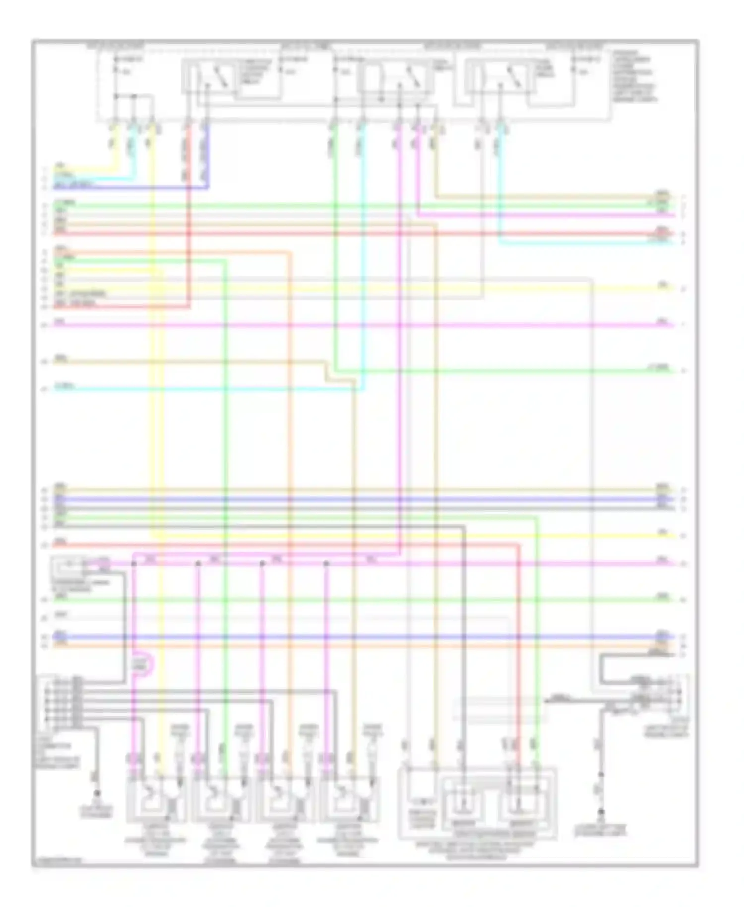Altima Nissan L32 facelift (2009-2013): Wiring diagram engine performance 2.5l, except california (2 of 4)
