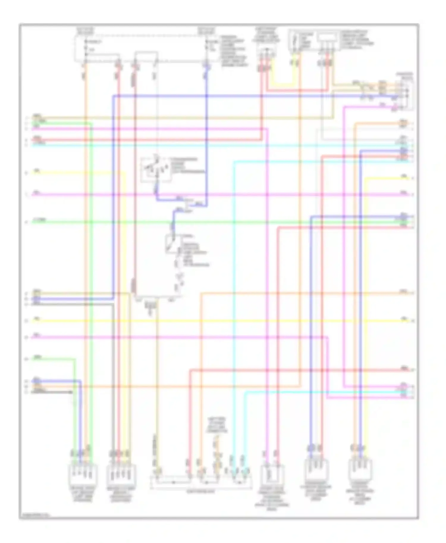 Altima Nissan L32 facelift (2009-2013): Wiring diagram engine performance 2.5l, except california (3 of 4)