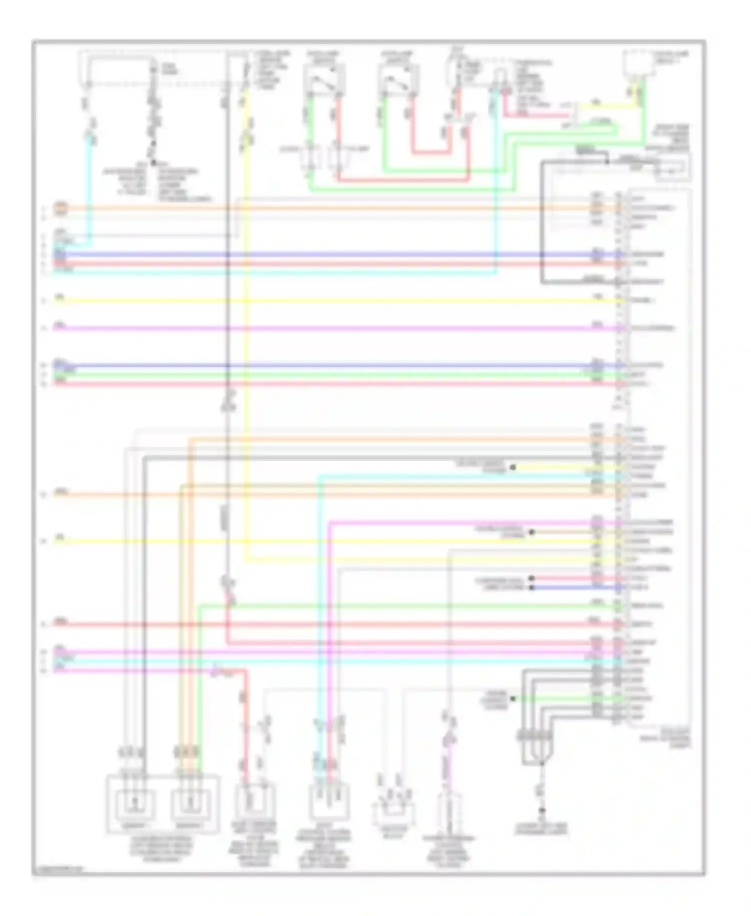 Altima Nissan L32 facelift (2009-2013): Wiring diagram engine performance 2.5l, except california (4 of 4)